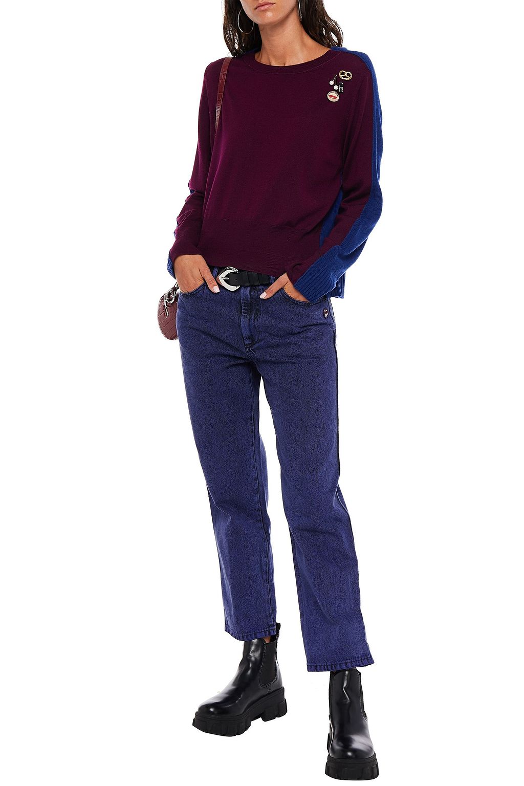 MARC JACOBS Cropped mid-rise straight-leg jeans