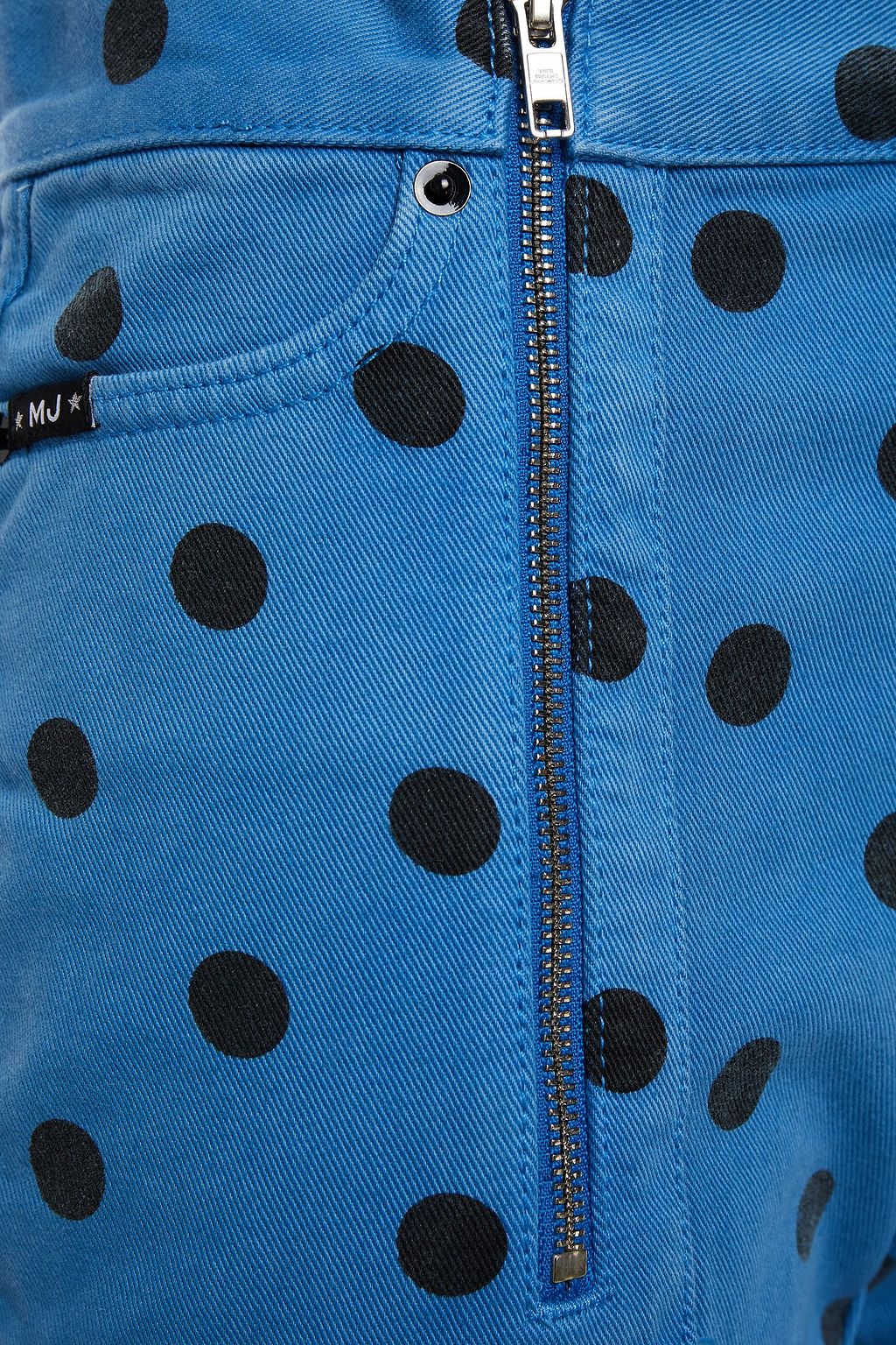 MARC JACOBS Polka-dot mid-rise slim-leg jeans