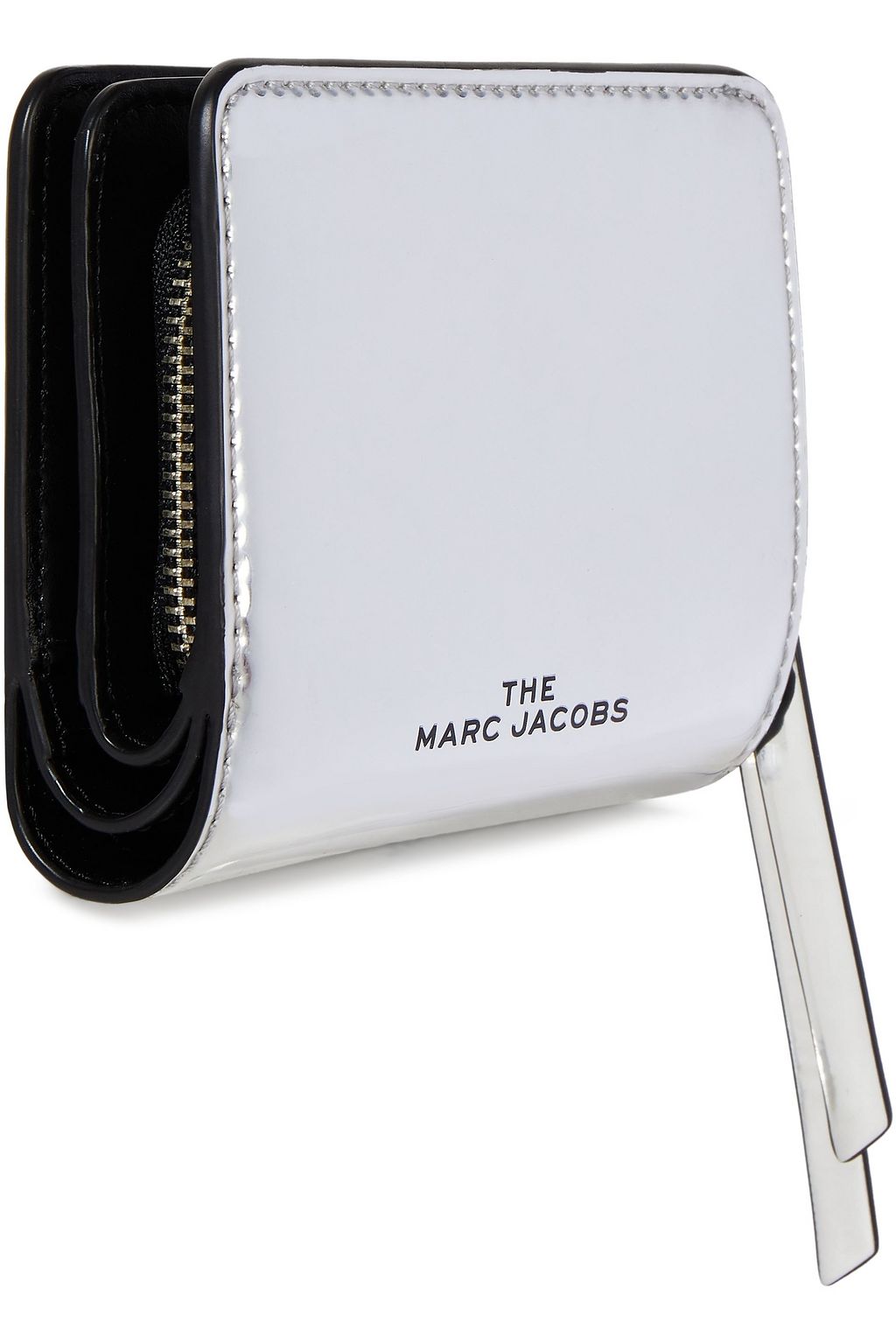 MARC JACOBS Portemonnaie aus verspiegeltem Kunstleder