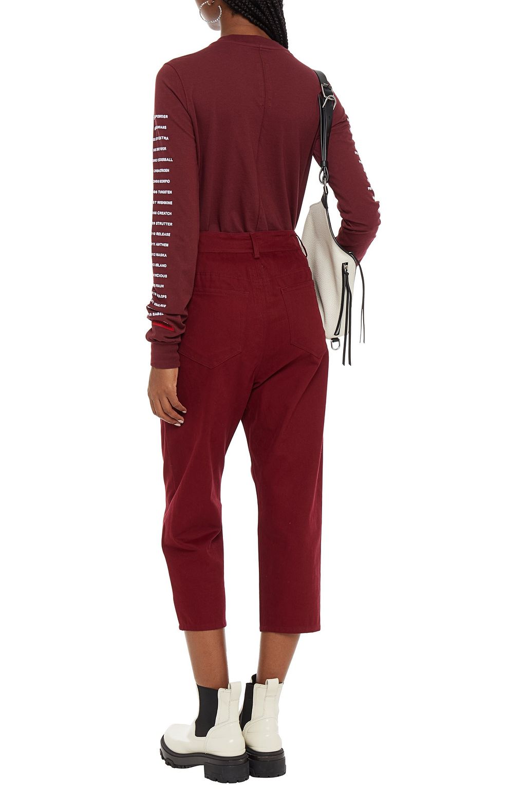 DRKSHDW BY RICK OWENS Cropped mid-rise straight-leg jeans