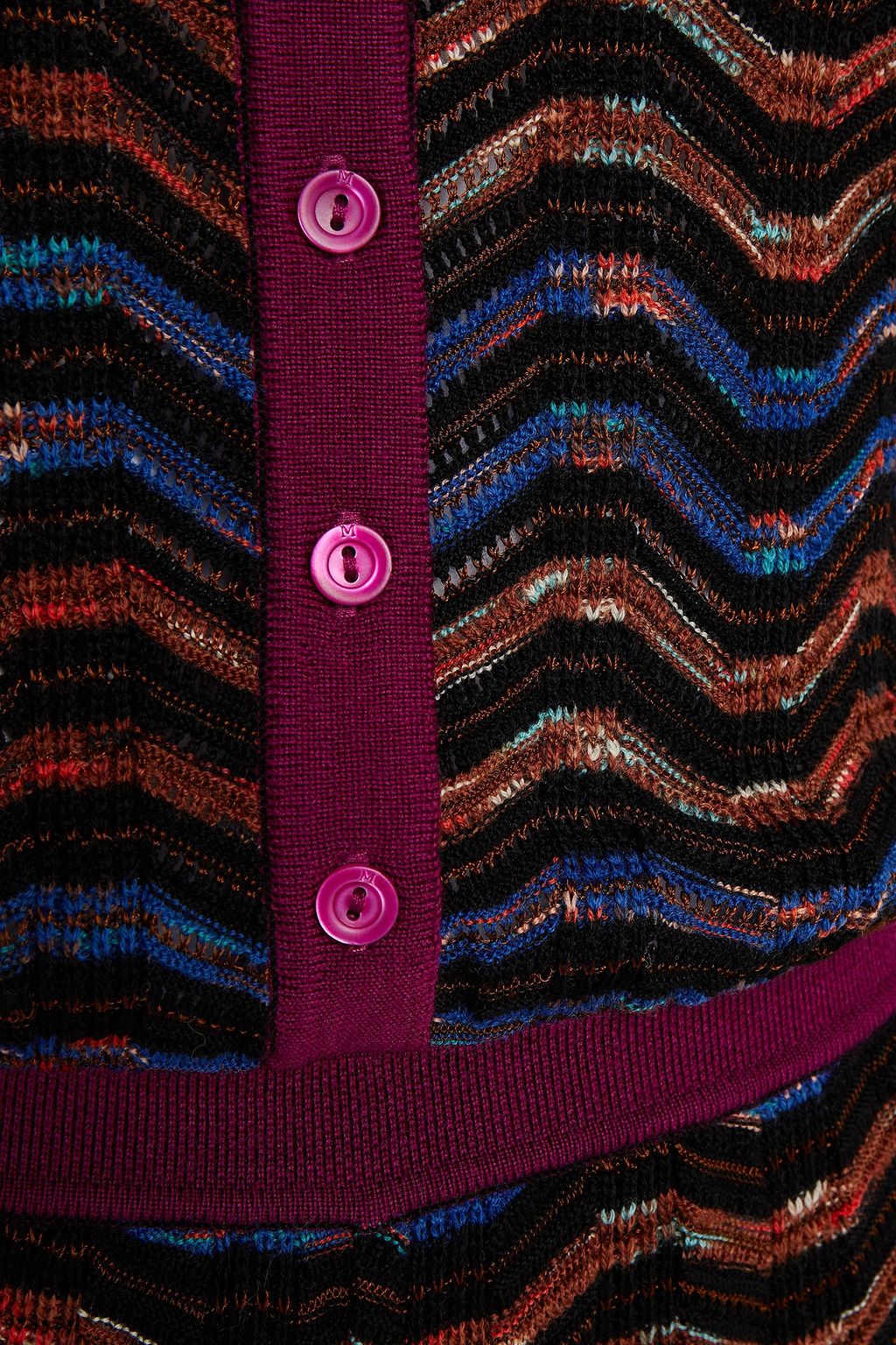 M MISSONI Cropped crochet-knit wool-blend jumpsuit