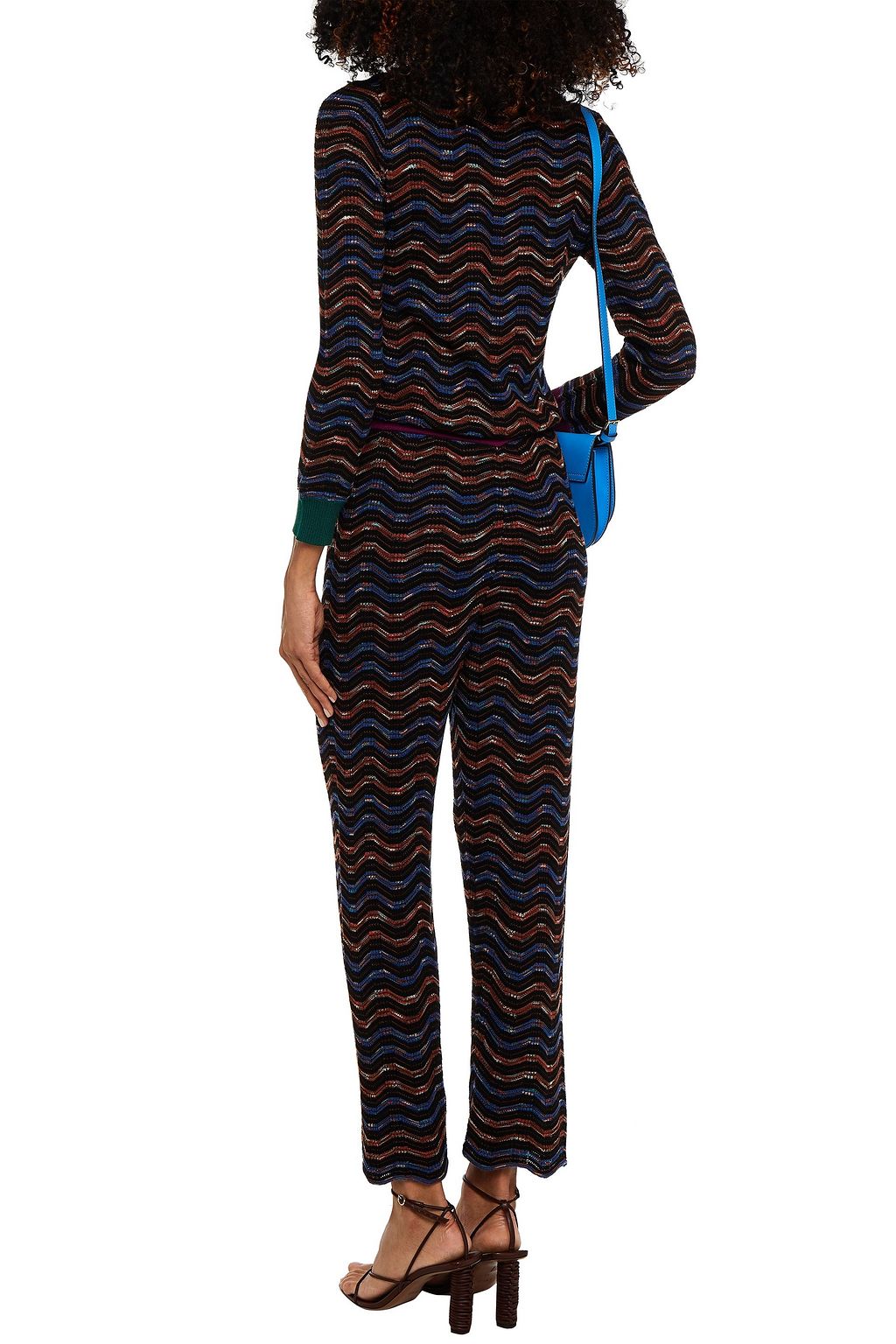 M MISSONI Cropped crochet-knit wool-blend jumpsuit