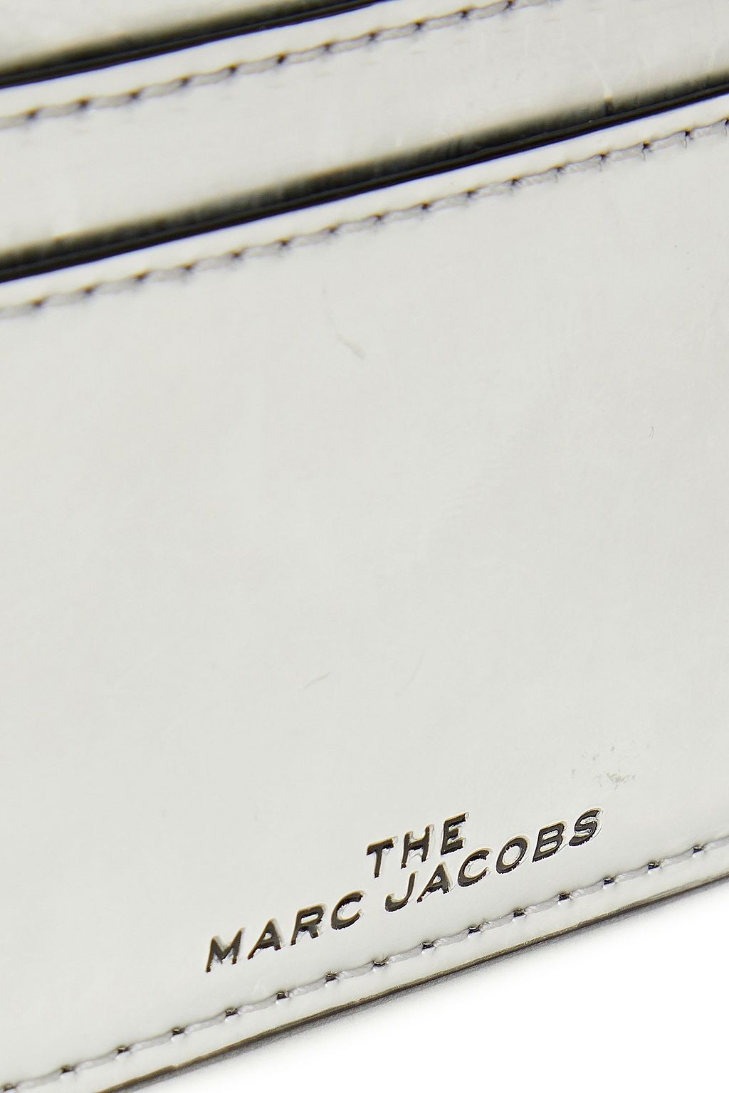 MARC JACOBS The Snapshot metallic leather cardholder