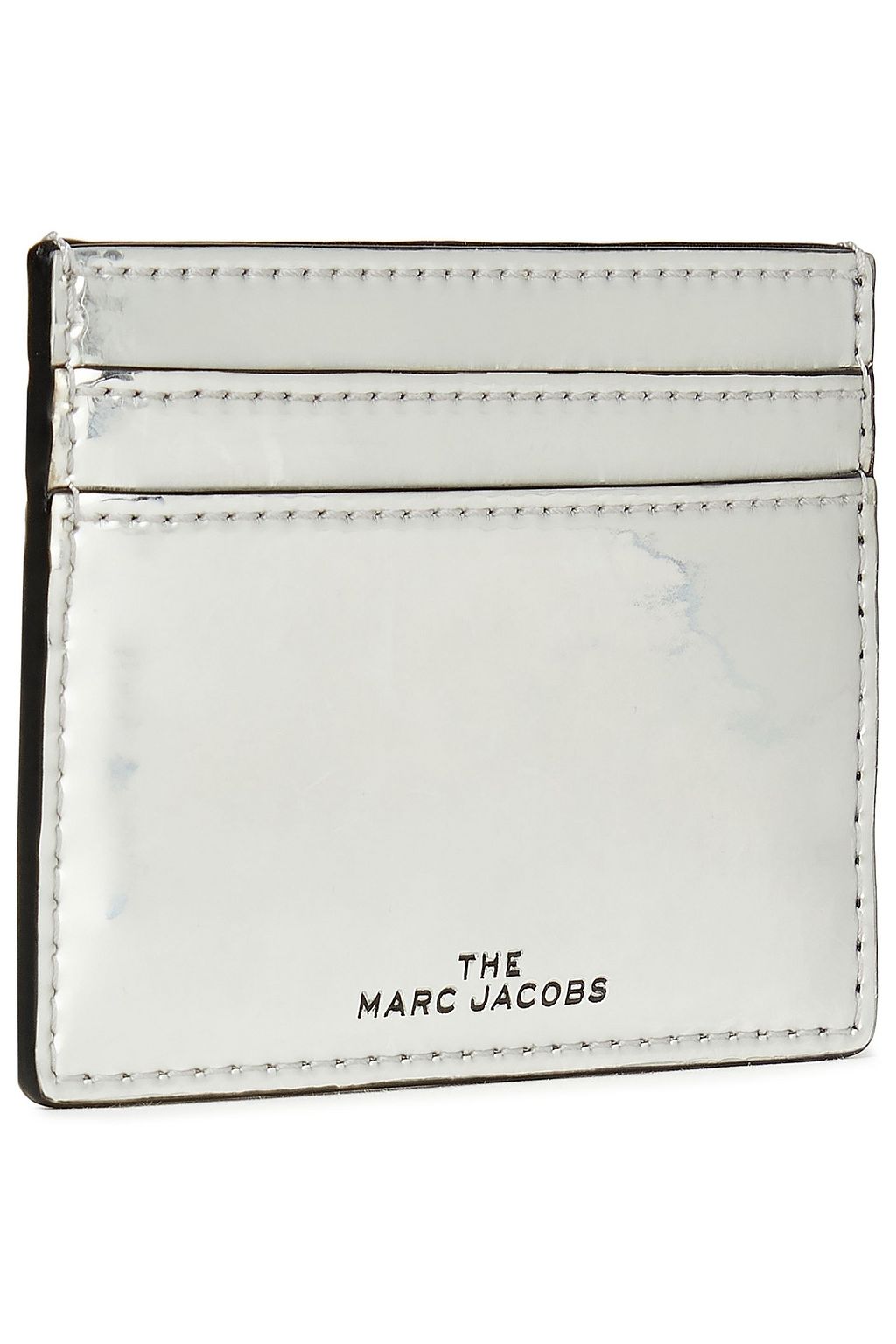 MARC JACOBS The Snapshot metallic leather cardholder