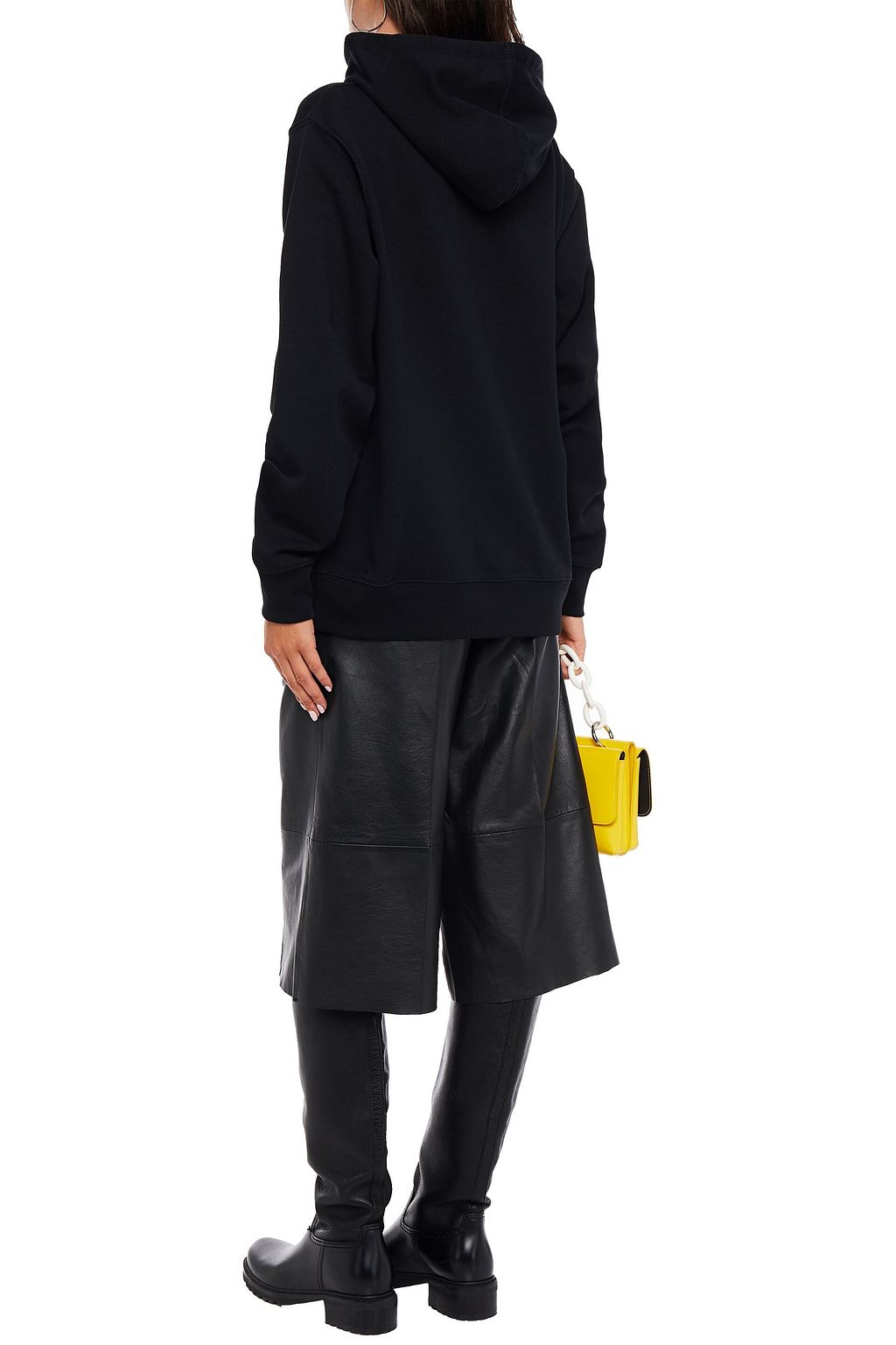 MARC JACOBS Glittered French cotton-terry hoodie