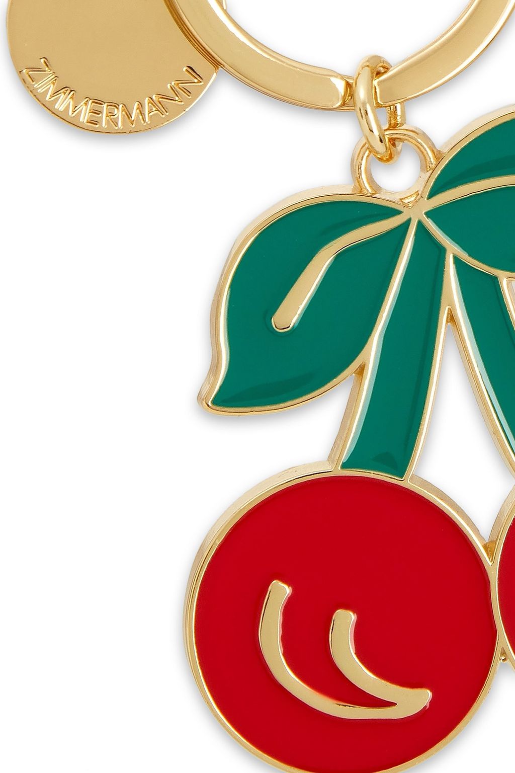 ZIMMERMANN Gold-tone enamel keychain