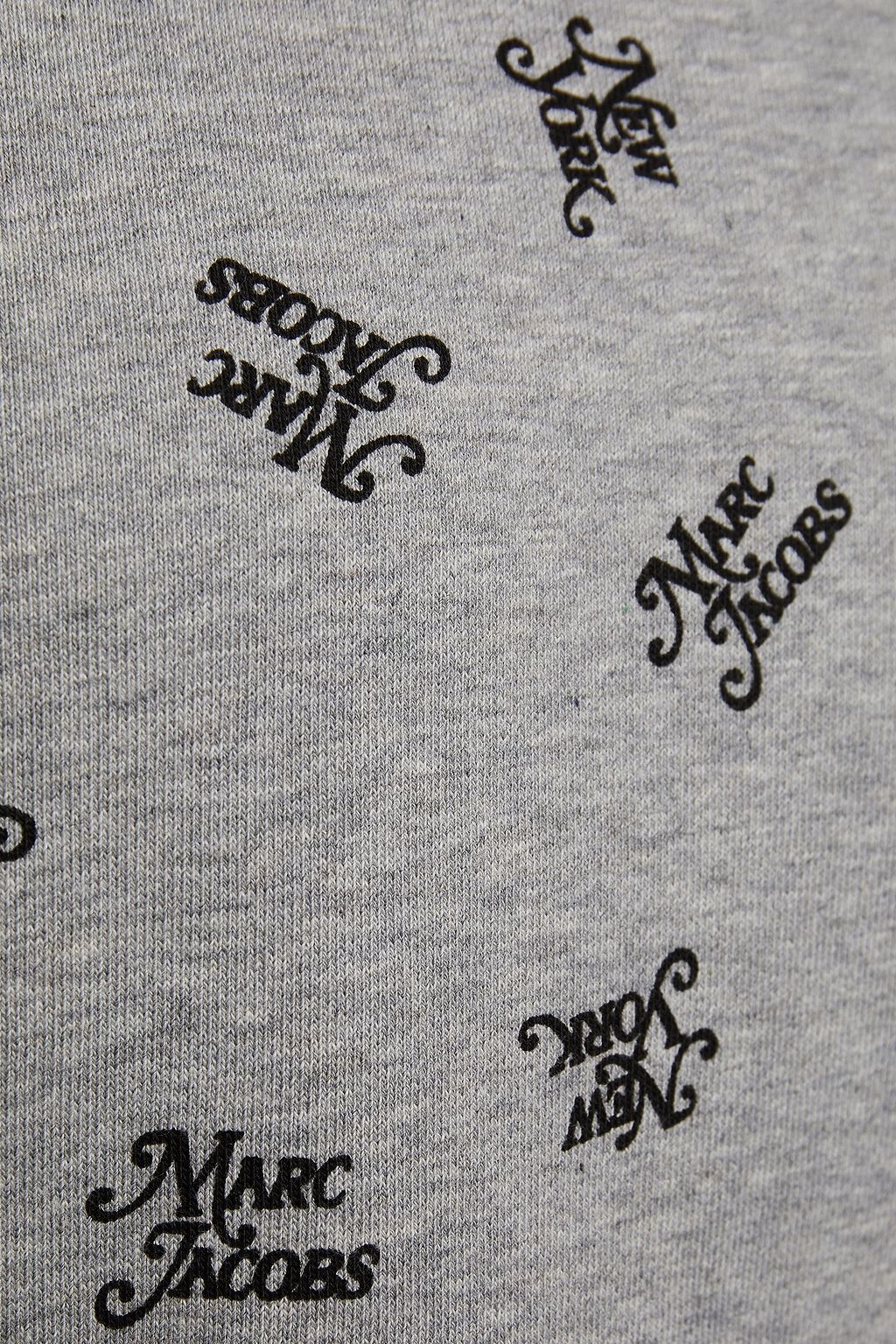 MARC JACOBS Printed French cotton-terry sweatshirt