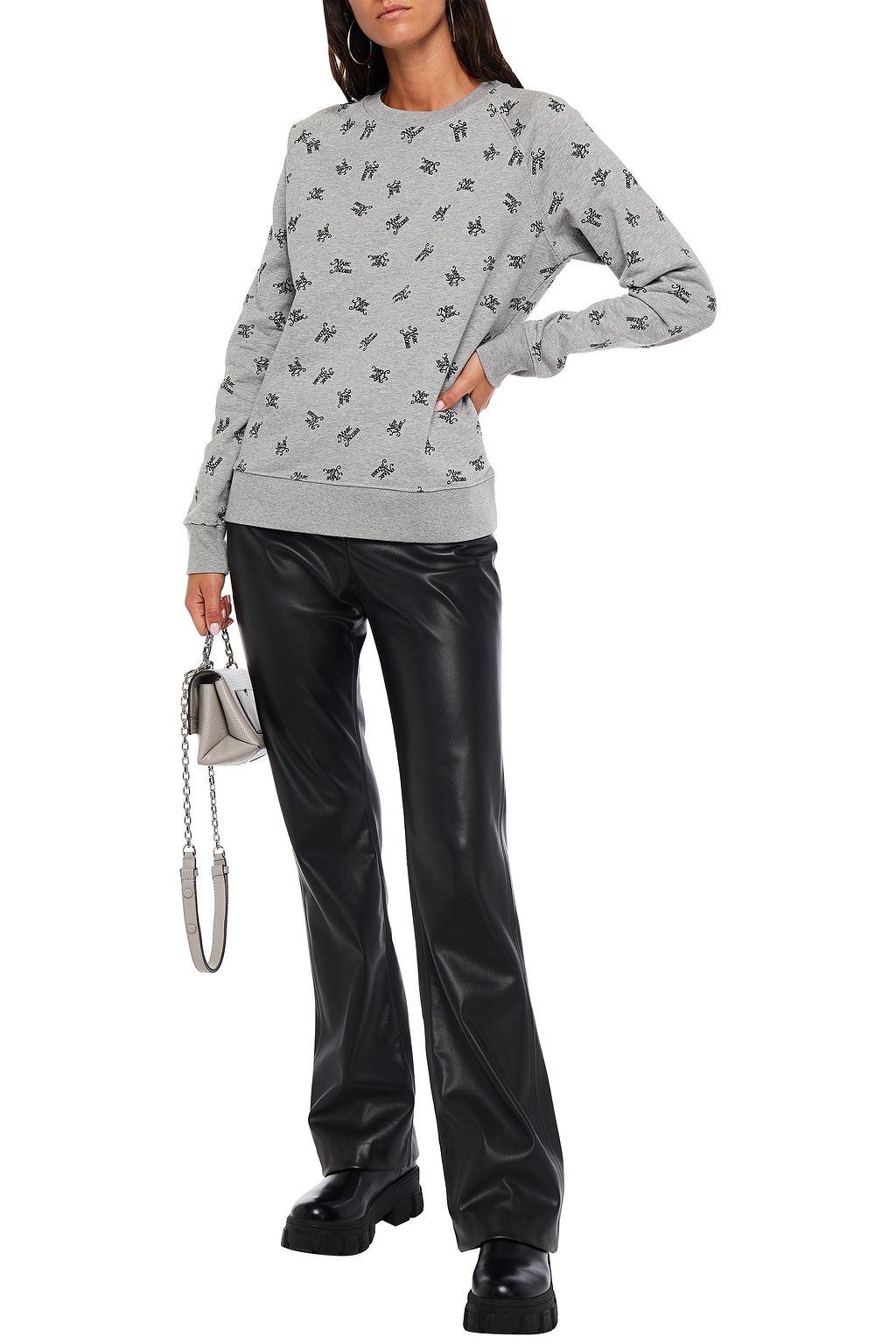 MARC JACOBS Printed French cotton-terry sweatshirt