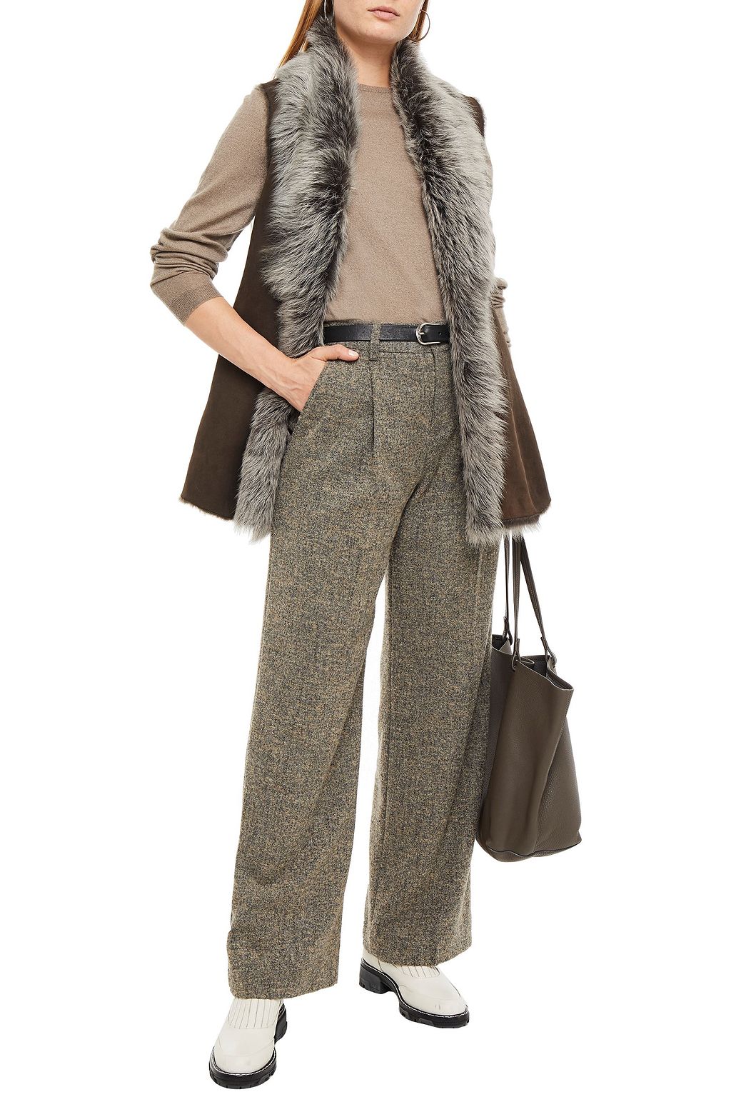 DOM GOOR Shearling vest