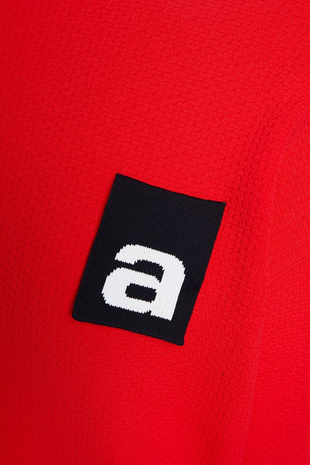 ALEXANDER WANG Logo-appliquéd knitted sweater