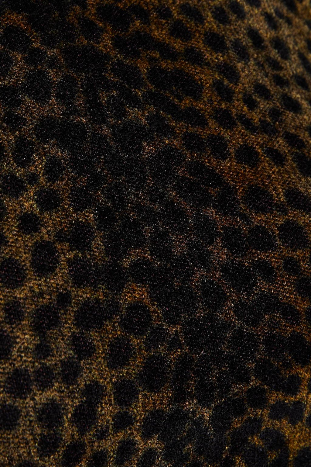 ALEXANDER WANG Cropped leopard-print velour top