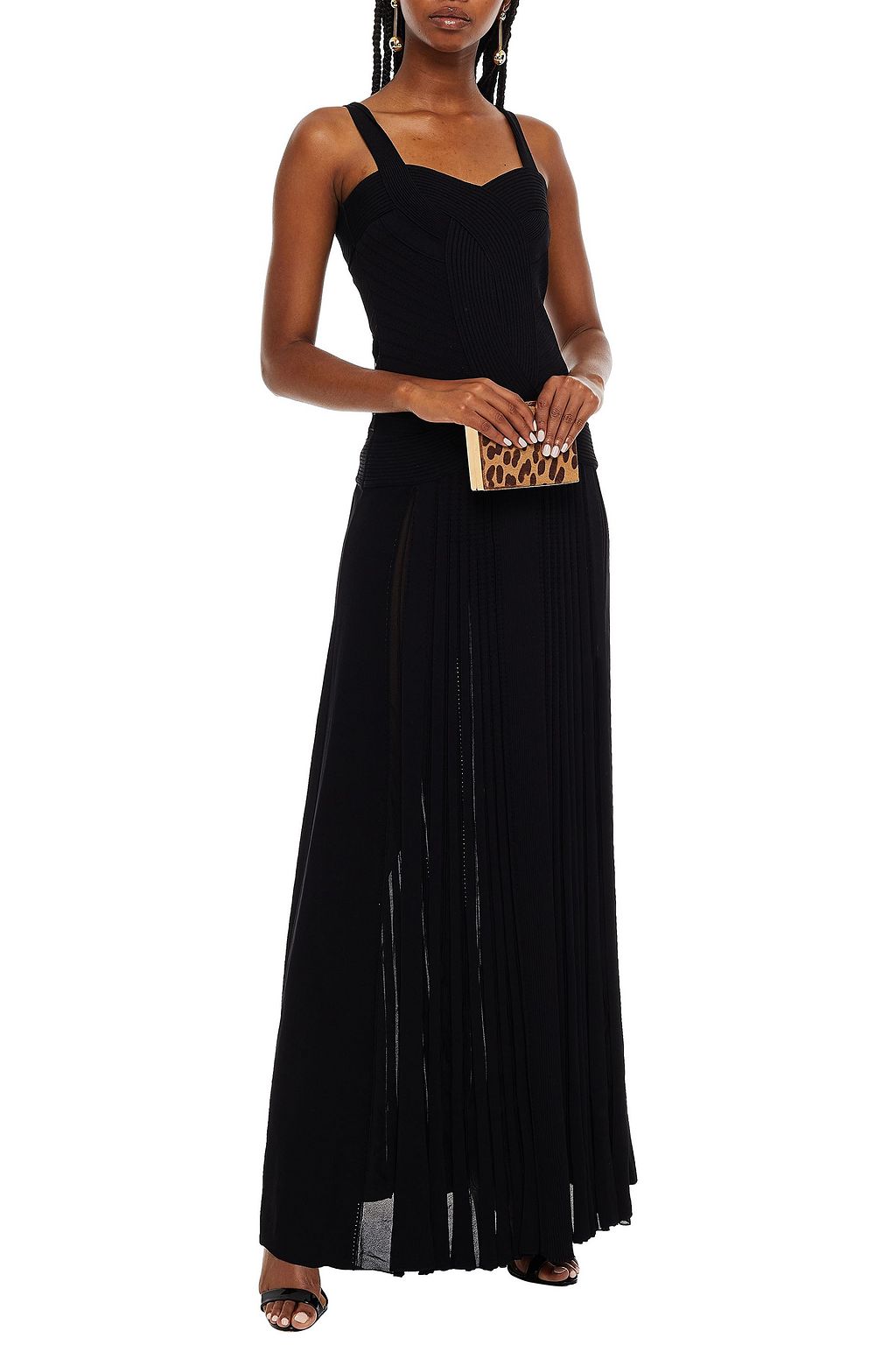 ROBERTO CAVALLI Stretch-knit maxi dress