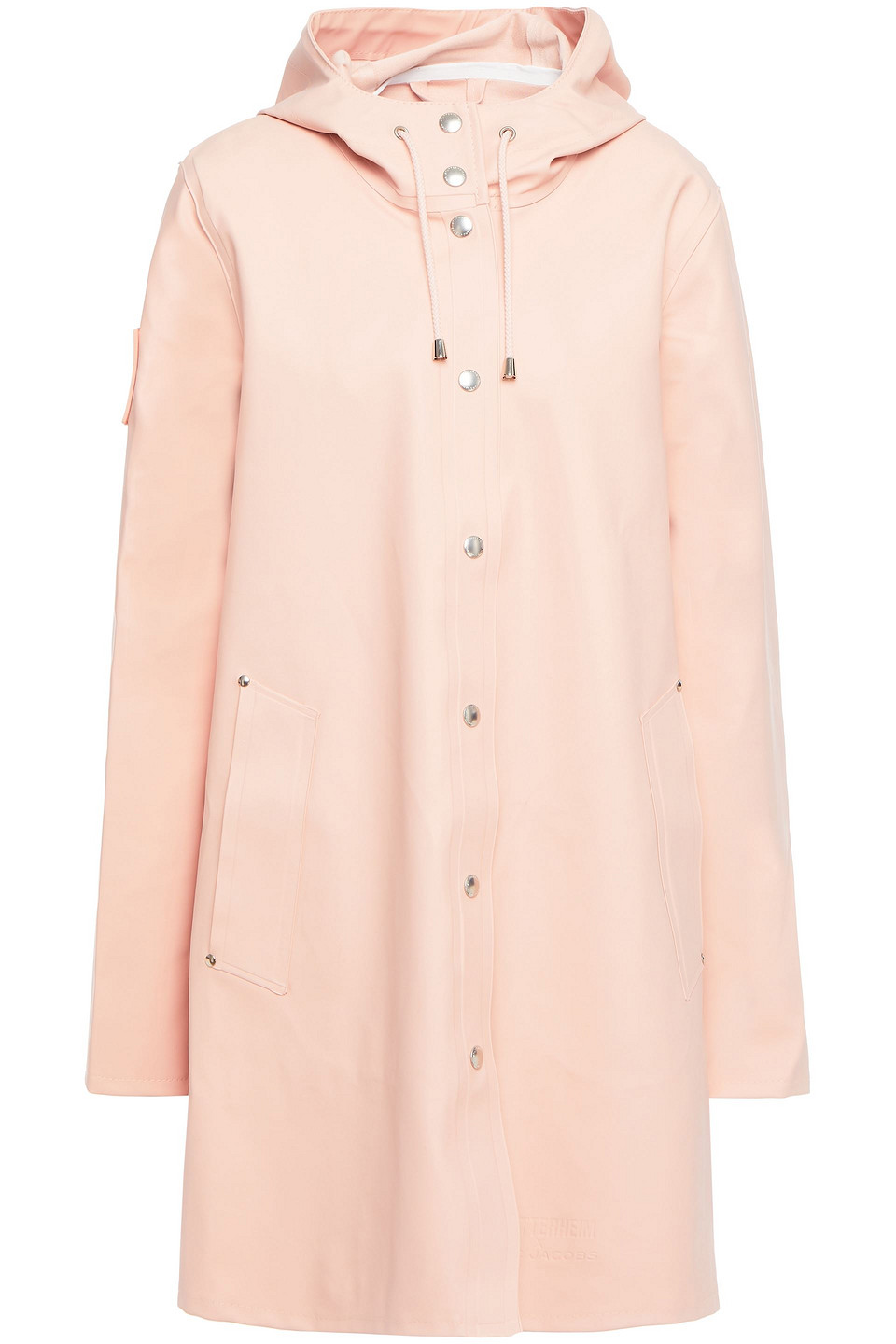 Marc Jacobs Woman Pvc Hooded Raincoat Pastel Pink Size S