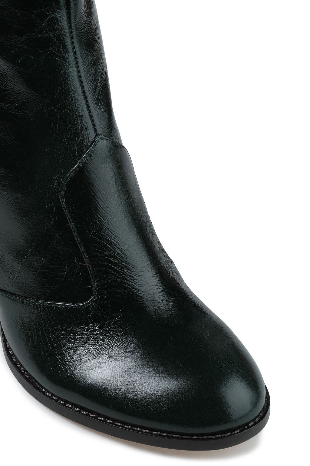 MARC JACOBS Crinkled-leather ankle boots