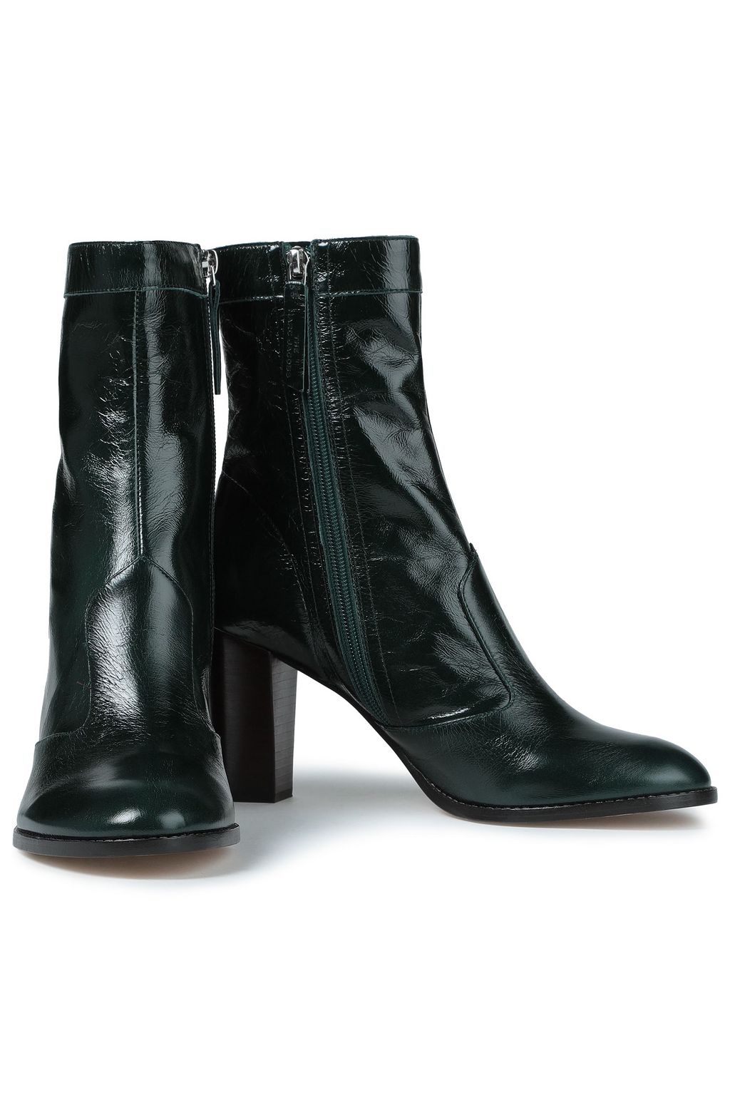 MARC JACOBS Crinkled-leather ankle boots