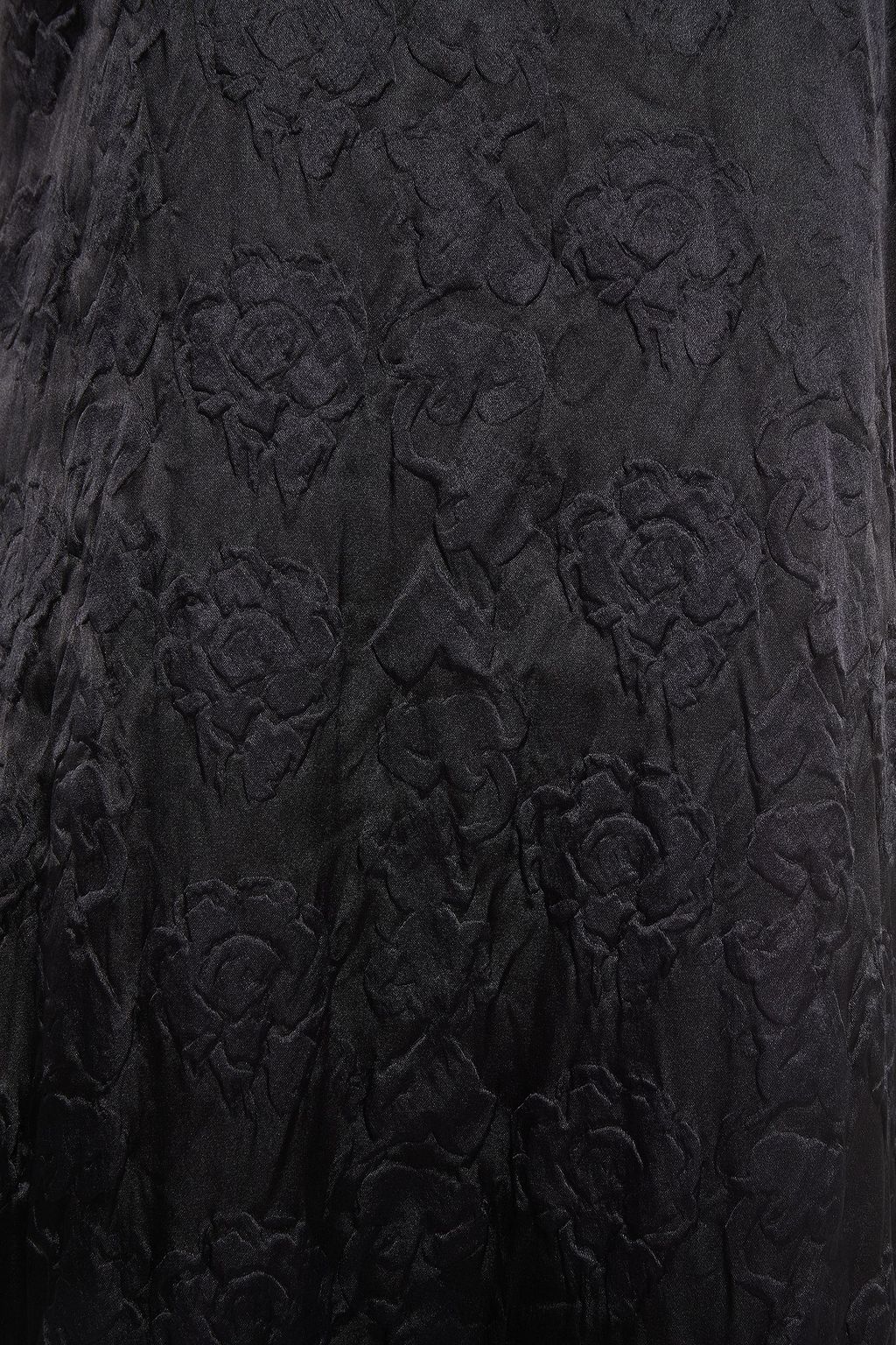ACNE STUDIOS Cutout embossed satin midi dress