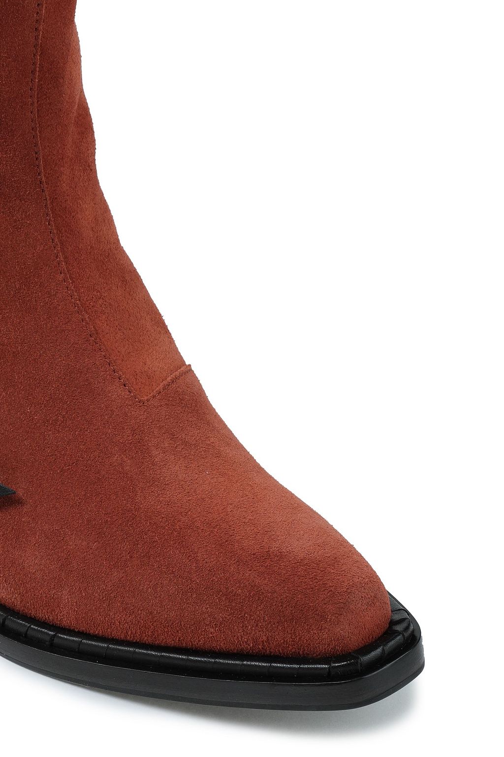 ACNE STUDIOS Breanna leather-trimmed suede ankle boots
