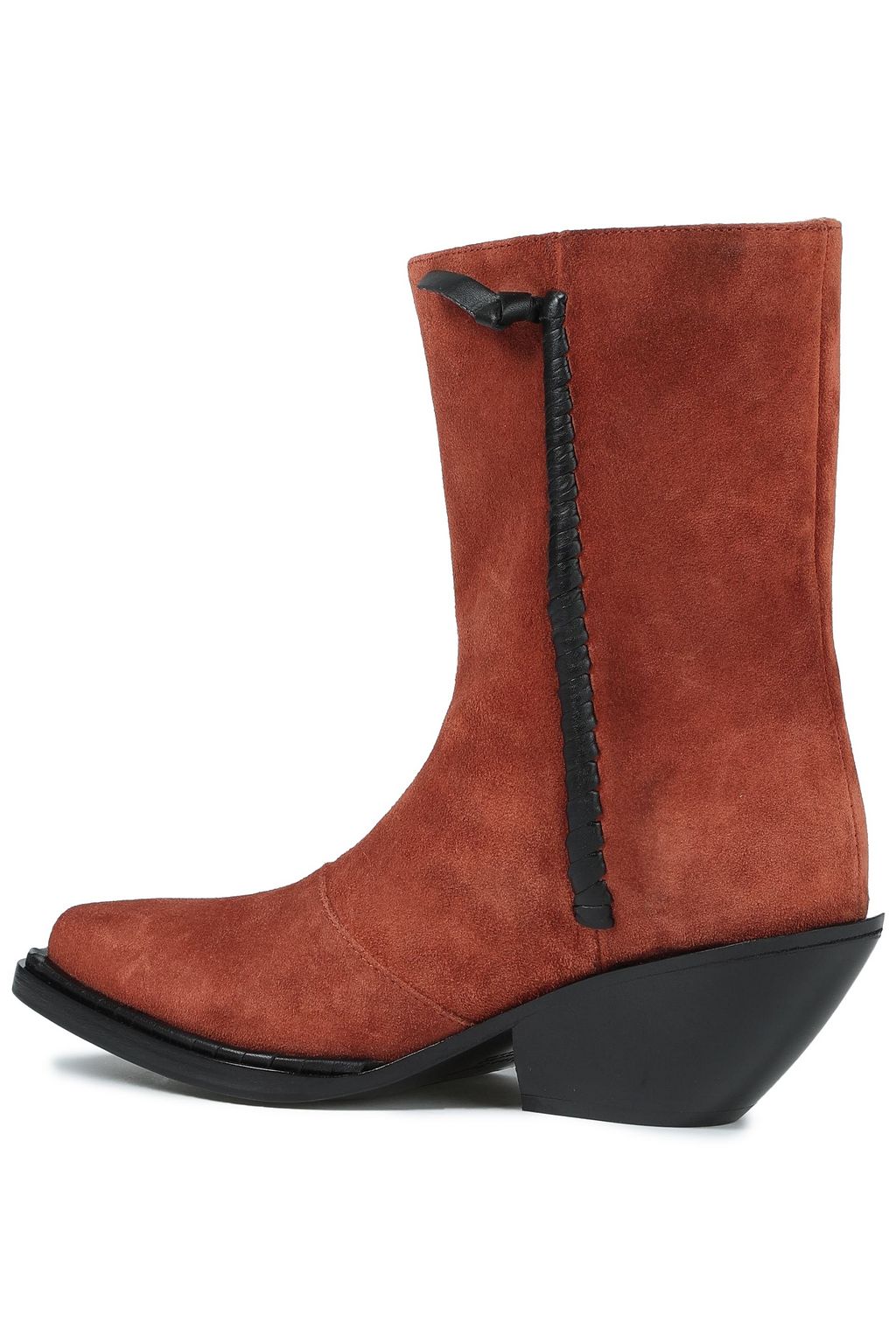 ACNE STUDIOS Breanna leather-trimmed suede ankle boots