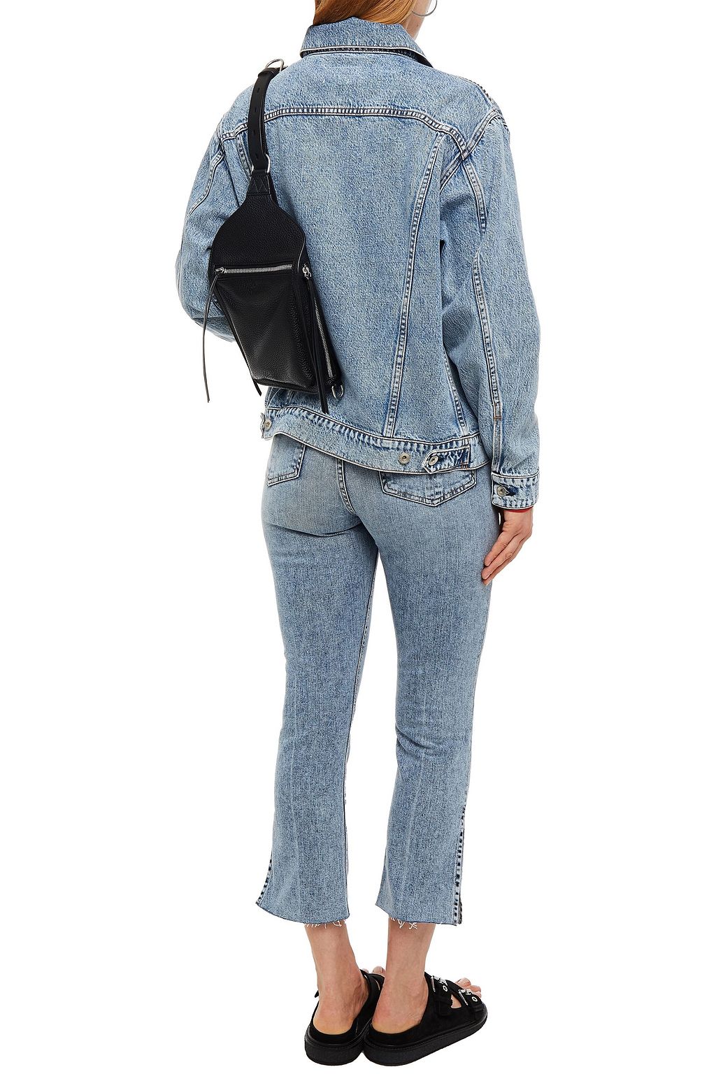 RAG & BONE Nina distressed high-rise kick-flare jeans
