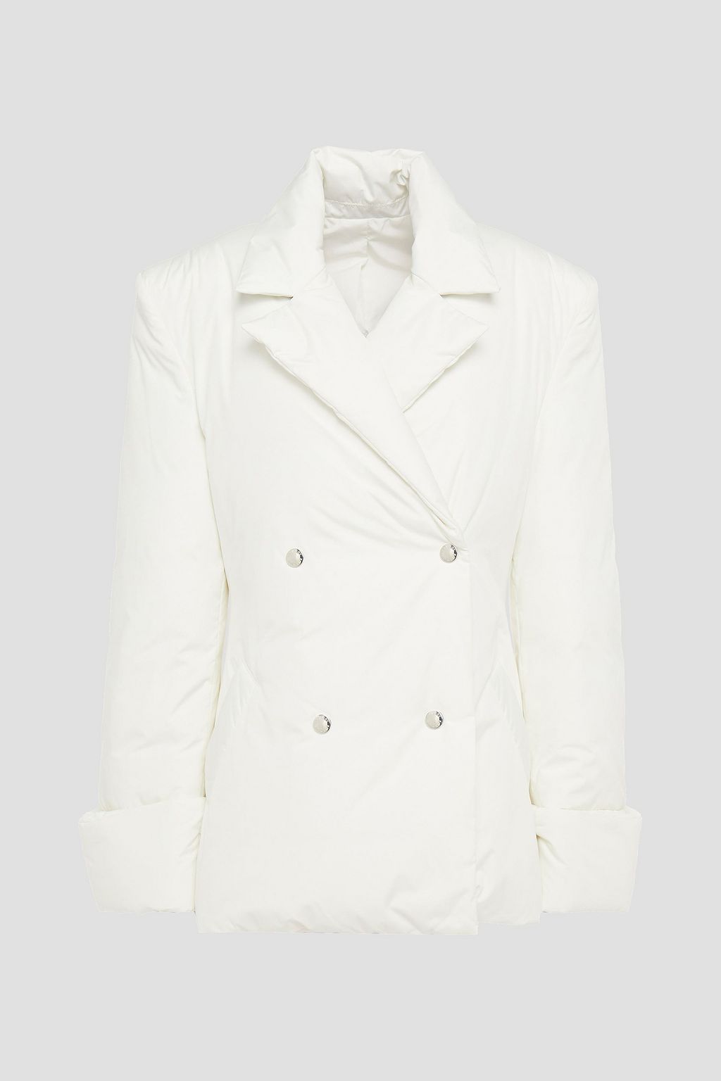 cream crystal long jacket