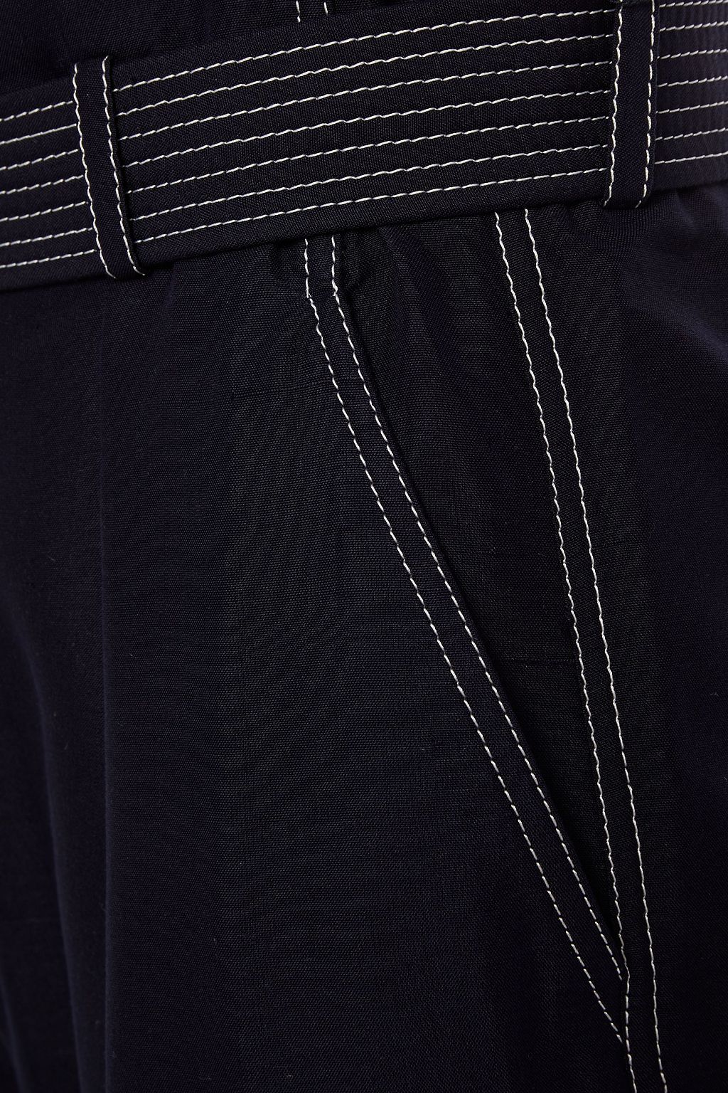ZIMMERMANN Belted silk straight-leg pants