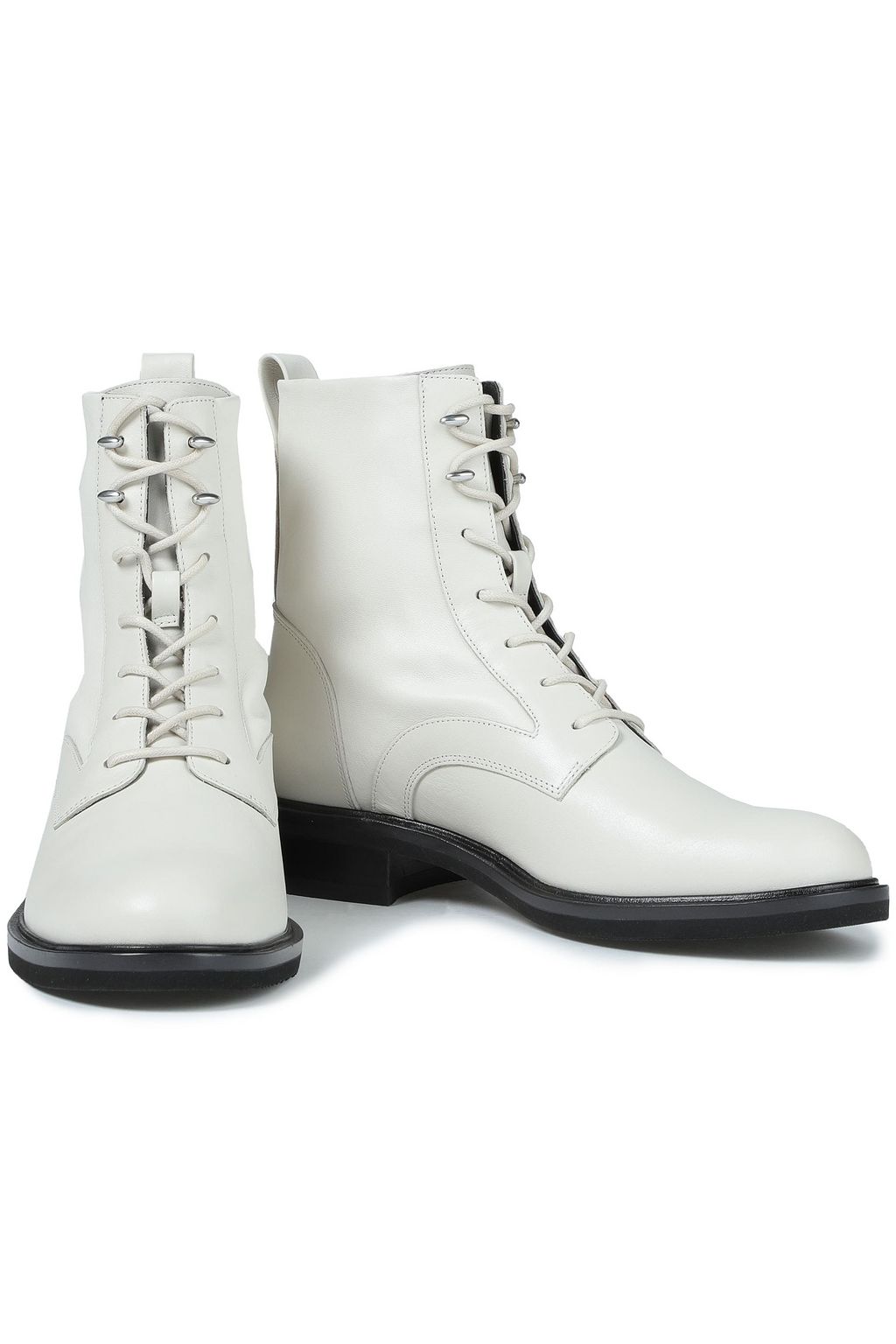 RAG & BONE Slayton leather combat boots | Sale up to 70% off | THE OUTNET