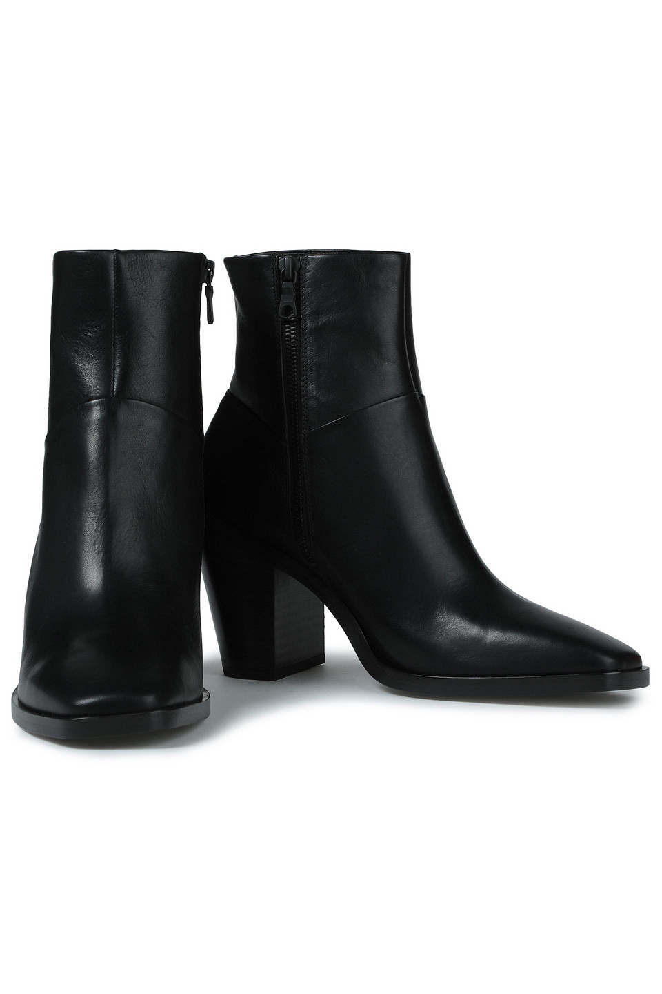 Rag & Bone Leather Ankle Boots In Black