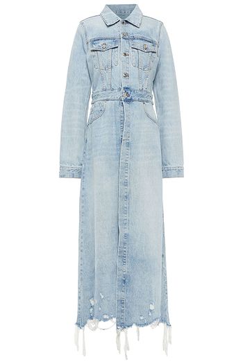 alexander wang blue and black denim cargo jeans