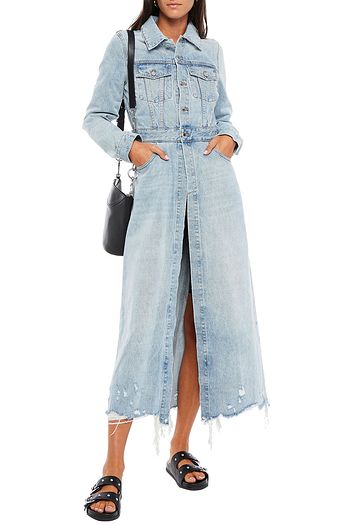 alexander wang blue and black denim cargo jeans