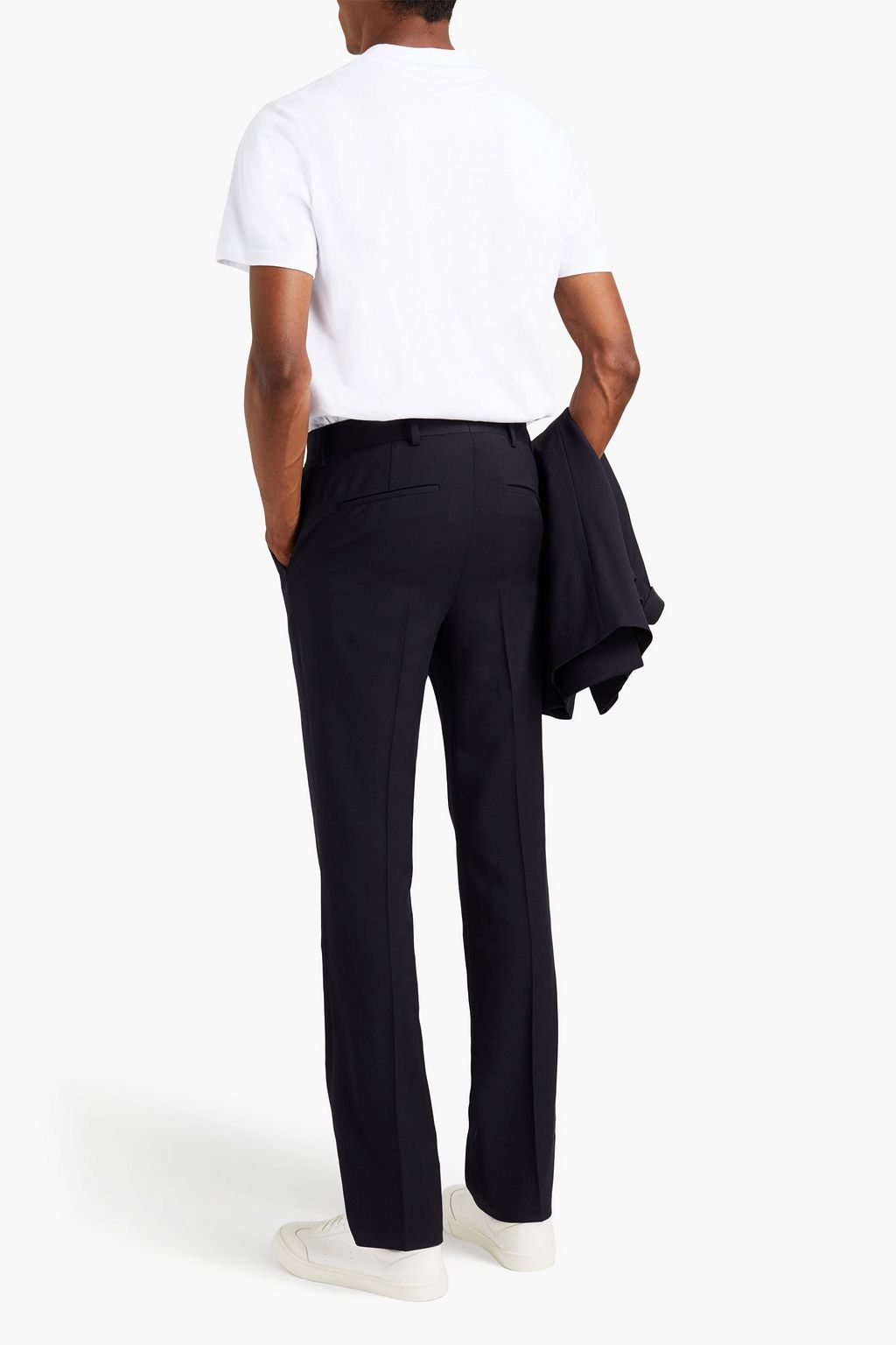 THE ROW Mick slim-fit wool-canvas pants