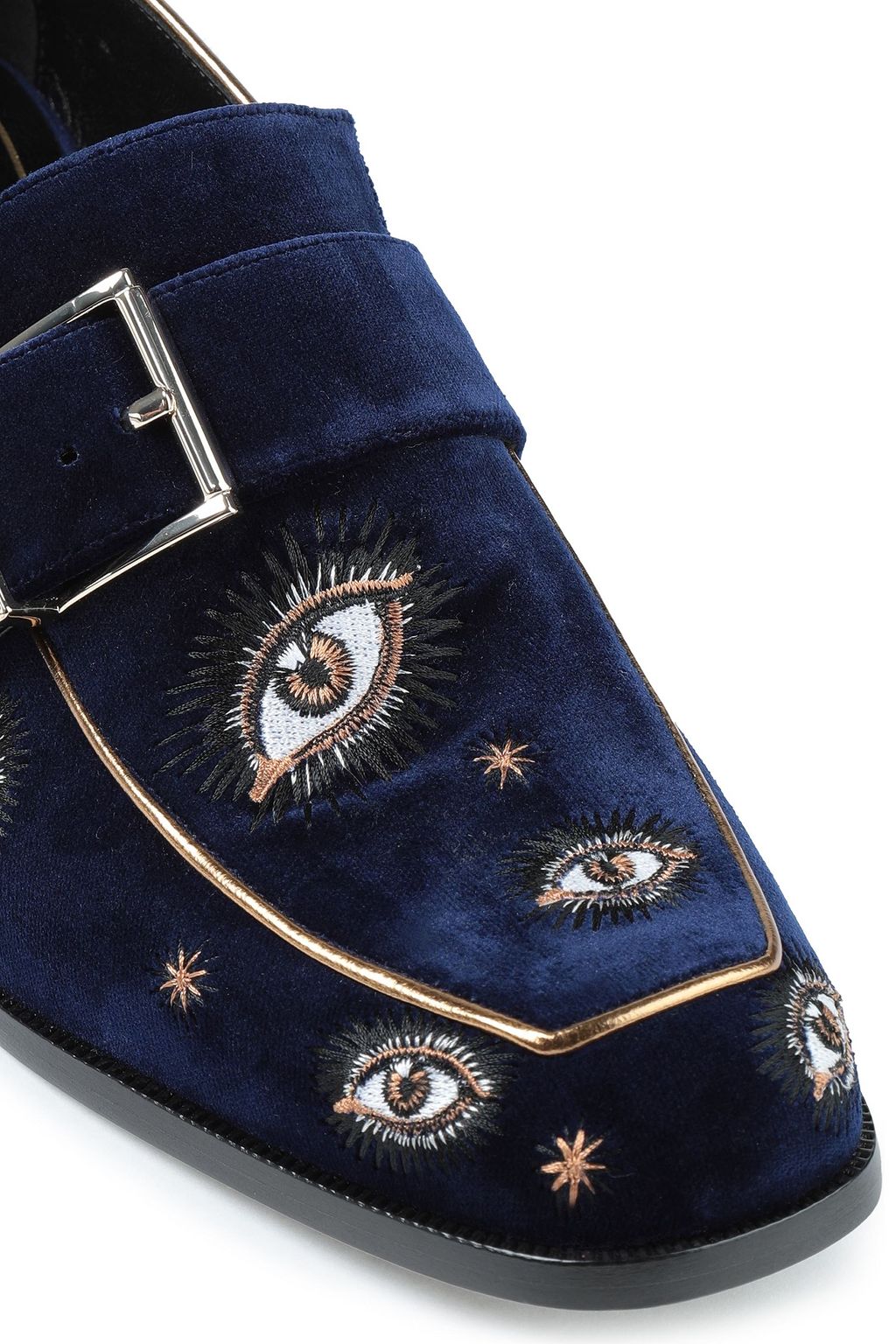 ZIMMERMANN Metallic croc-effect loafers
