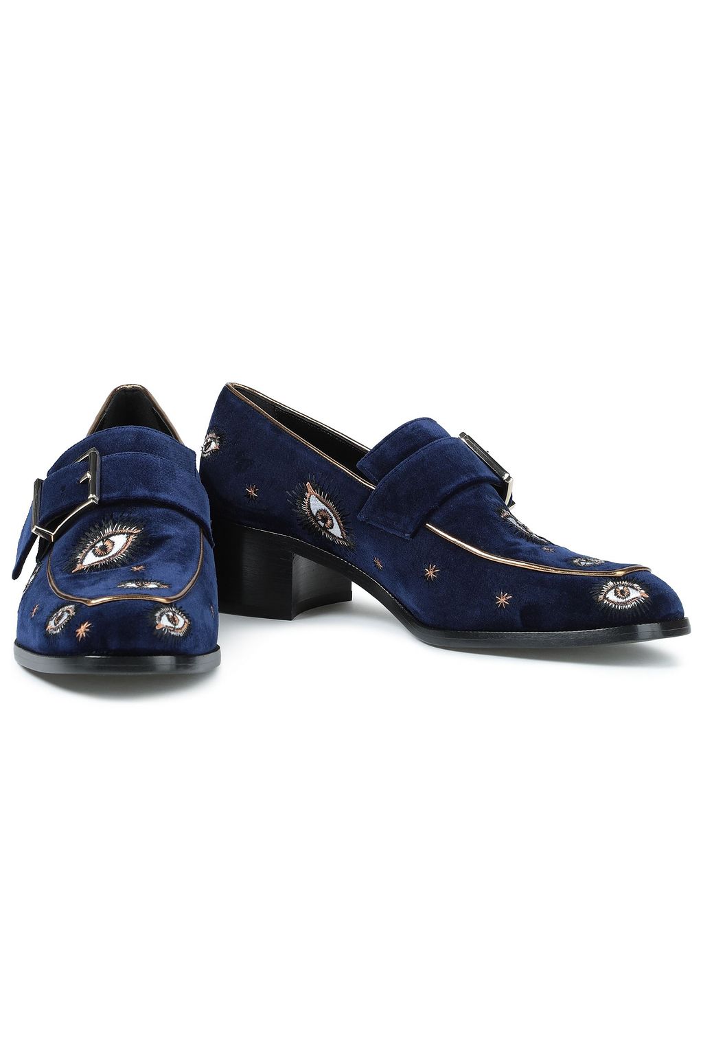 ZIMMERMANN Metallic croc-effect loafers
