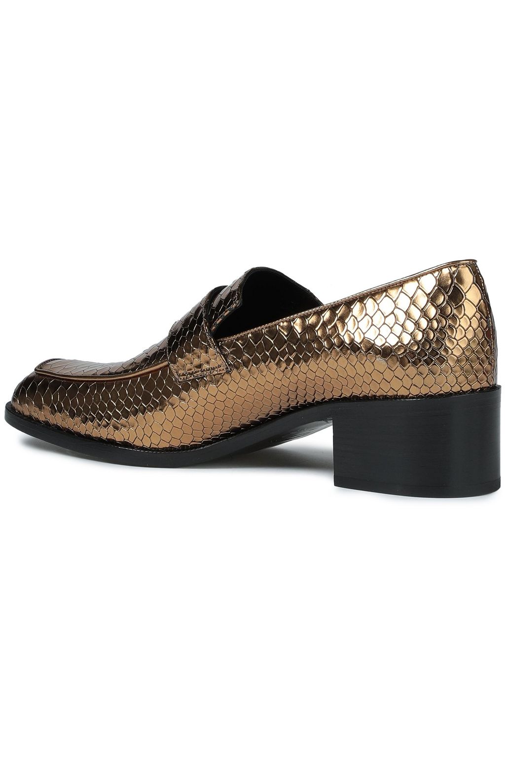 ZIMMERMANN Metallic croc-effect loafers