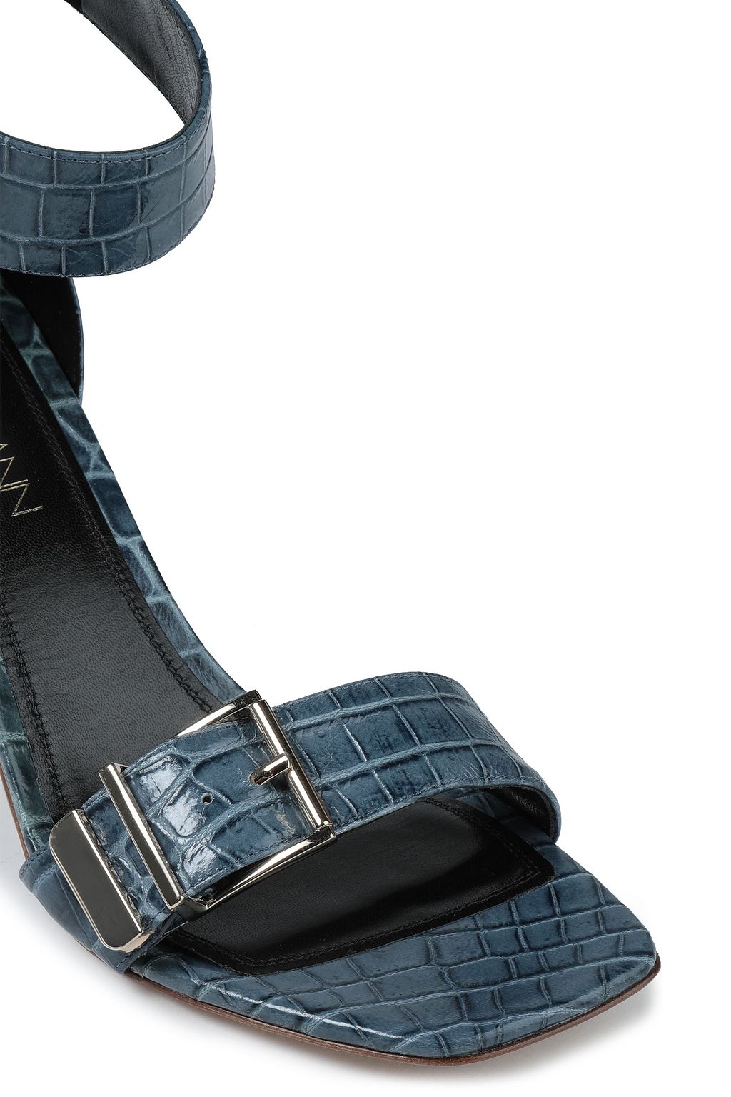 ZIMMERMANN Buckled croc-effect leather sandals
