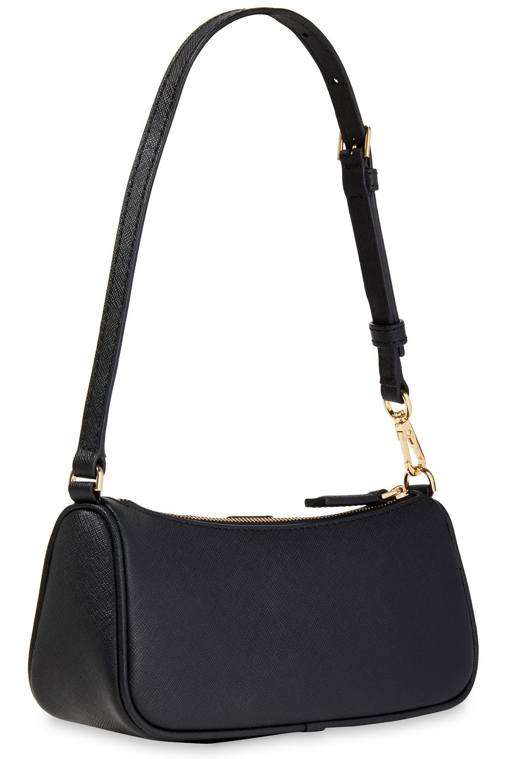 MARC JACOBS Crescent textured-leather shoulder bag