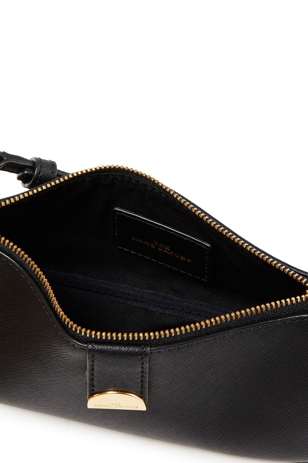 MARC JACOBS Crescent textured-leather shoulder bag