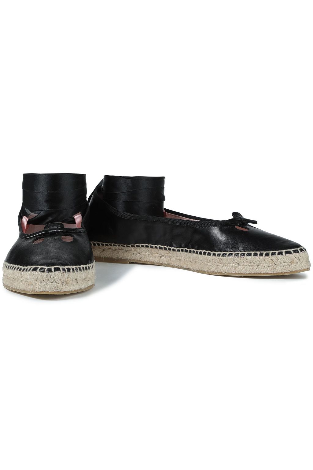 MARC JACOBS Cutout leather espadrilles