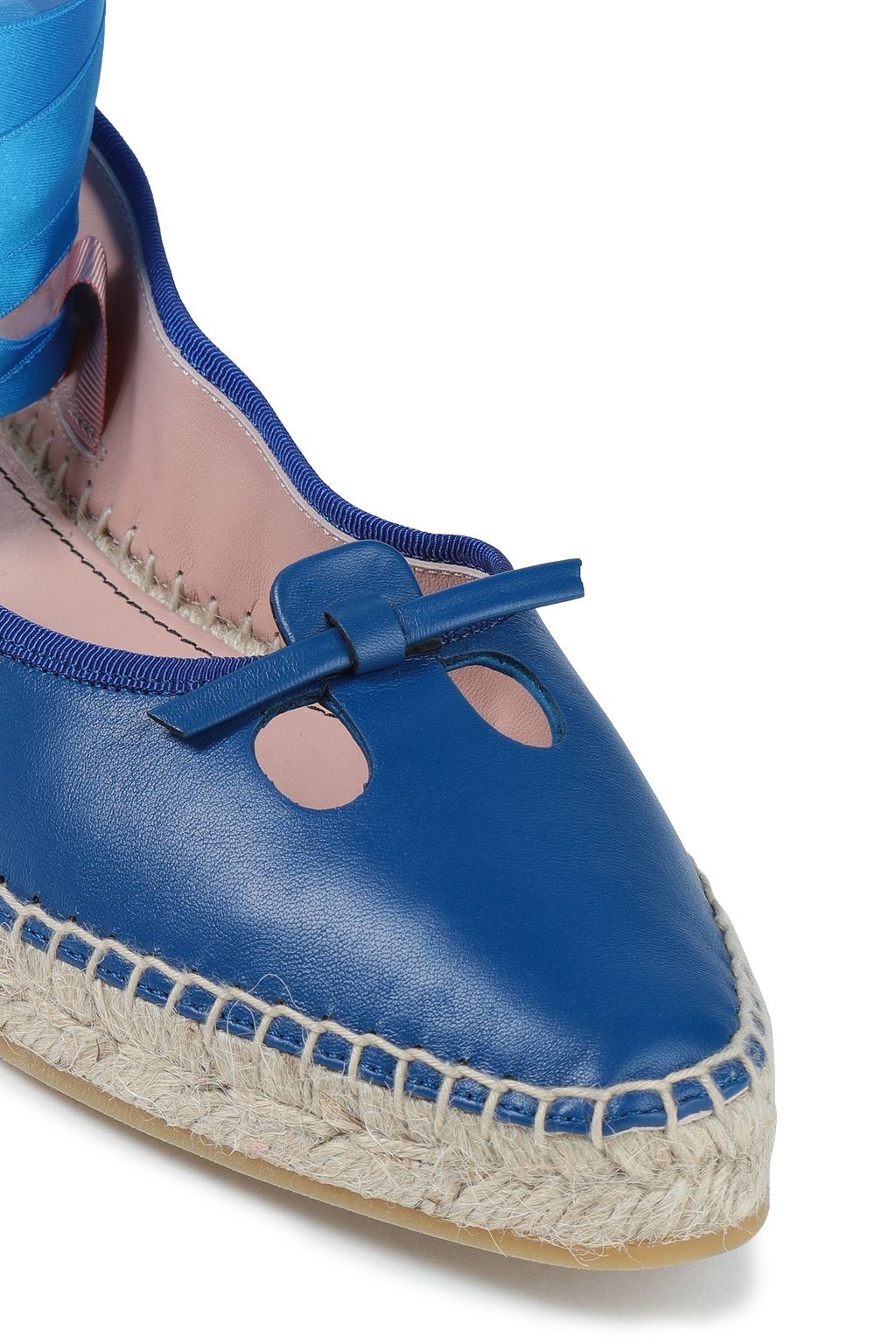 MARC JACOBS Cutout leather espadrilles