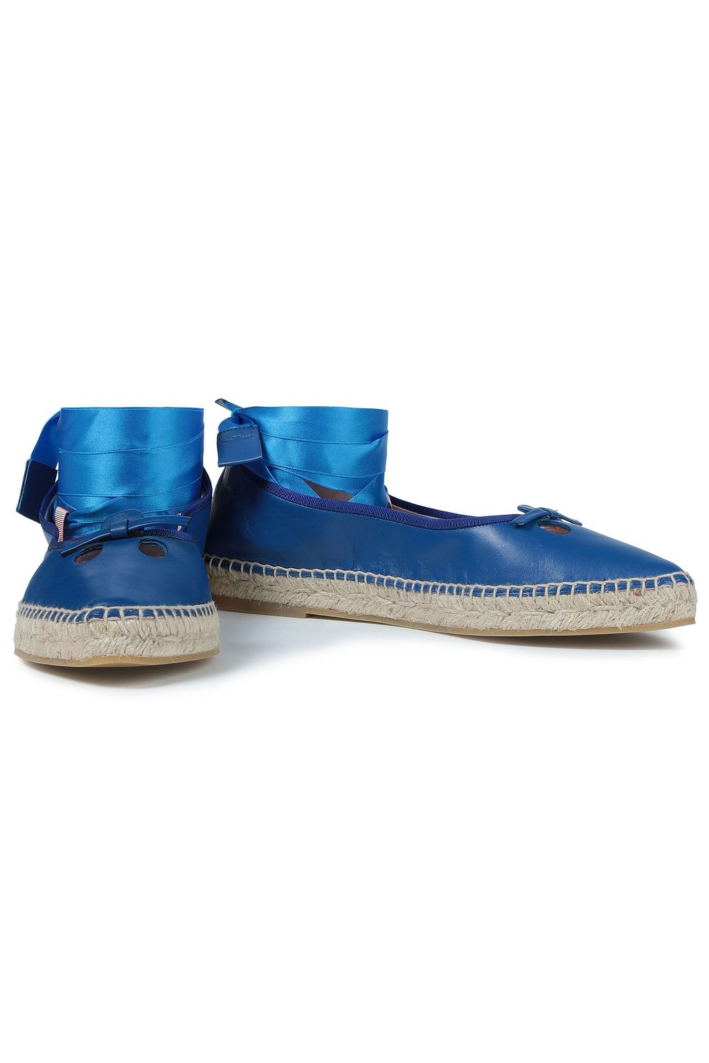 MARC JACOBS Cutout leather espadrilles