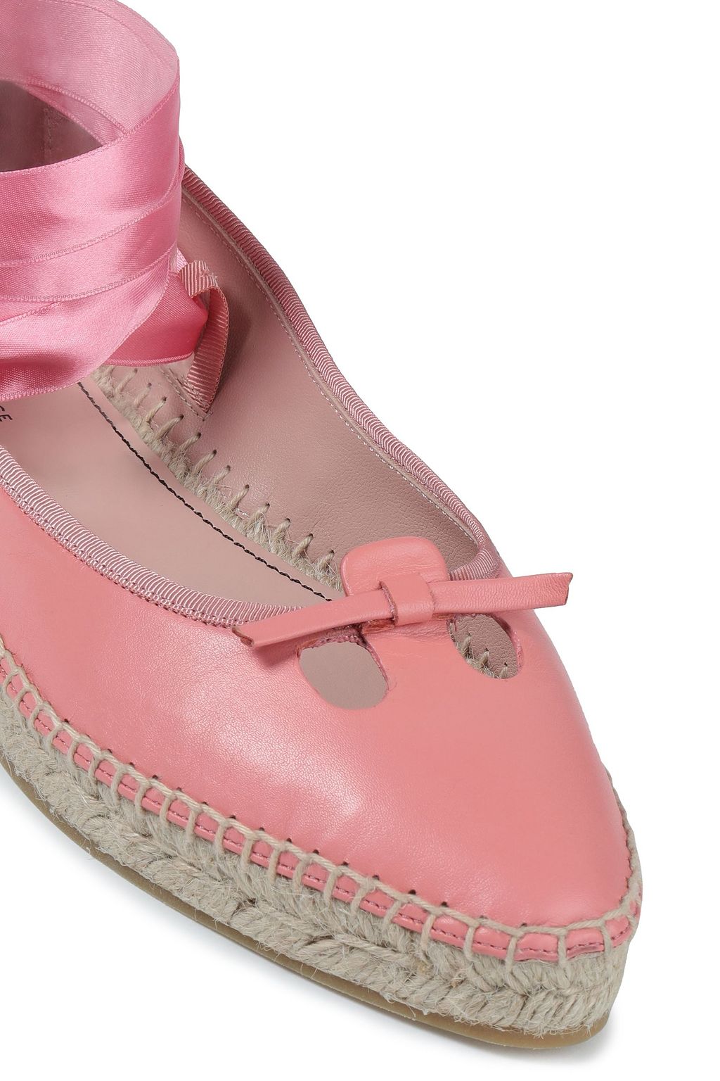 MARC JACOBS Cutout leather espadrilles
