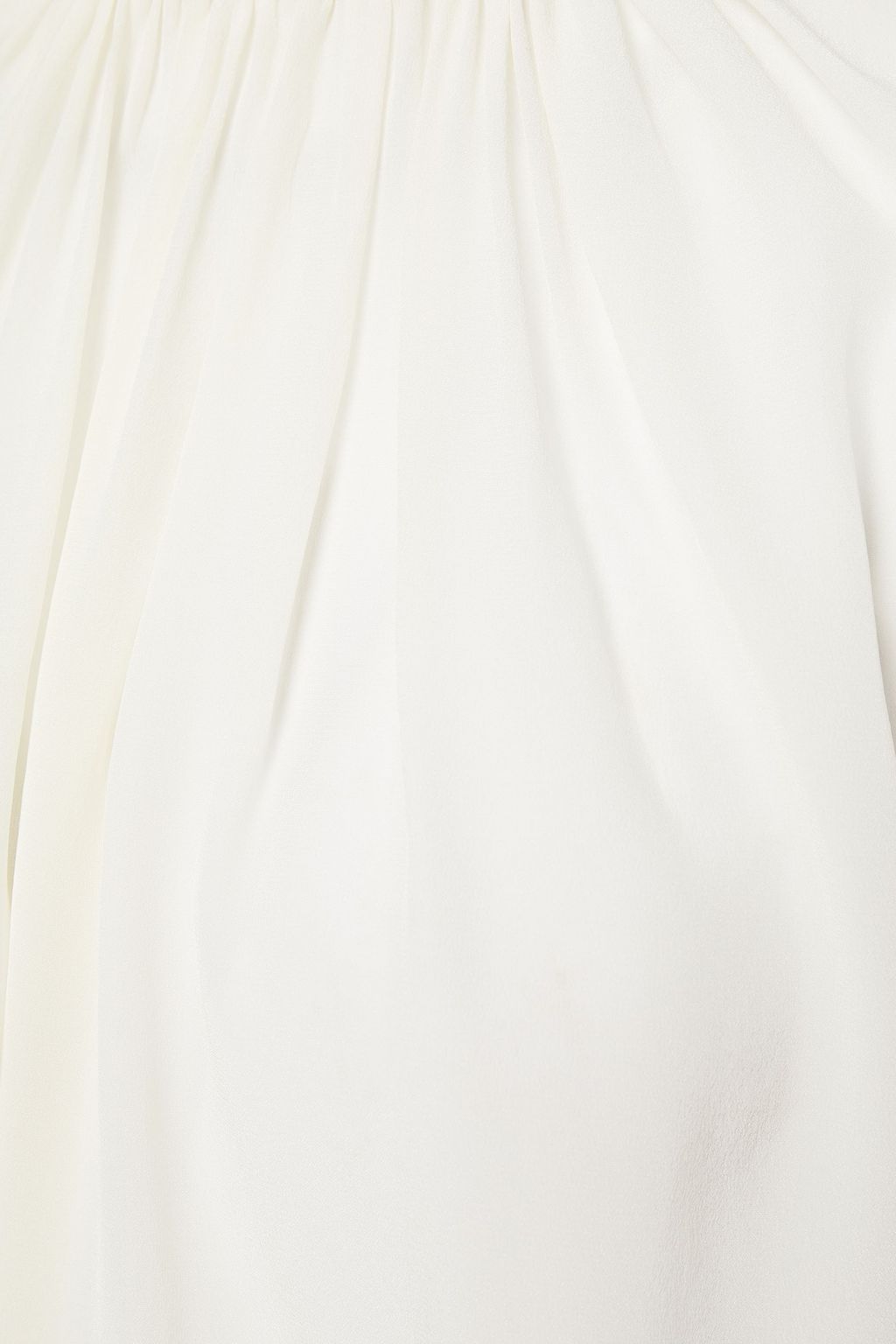 ZIMMERMANN Ruffle-trimmed silk crepe de chine top