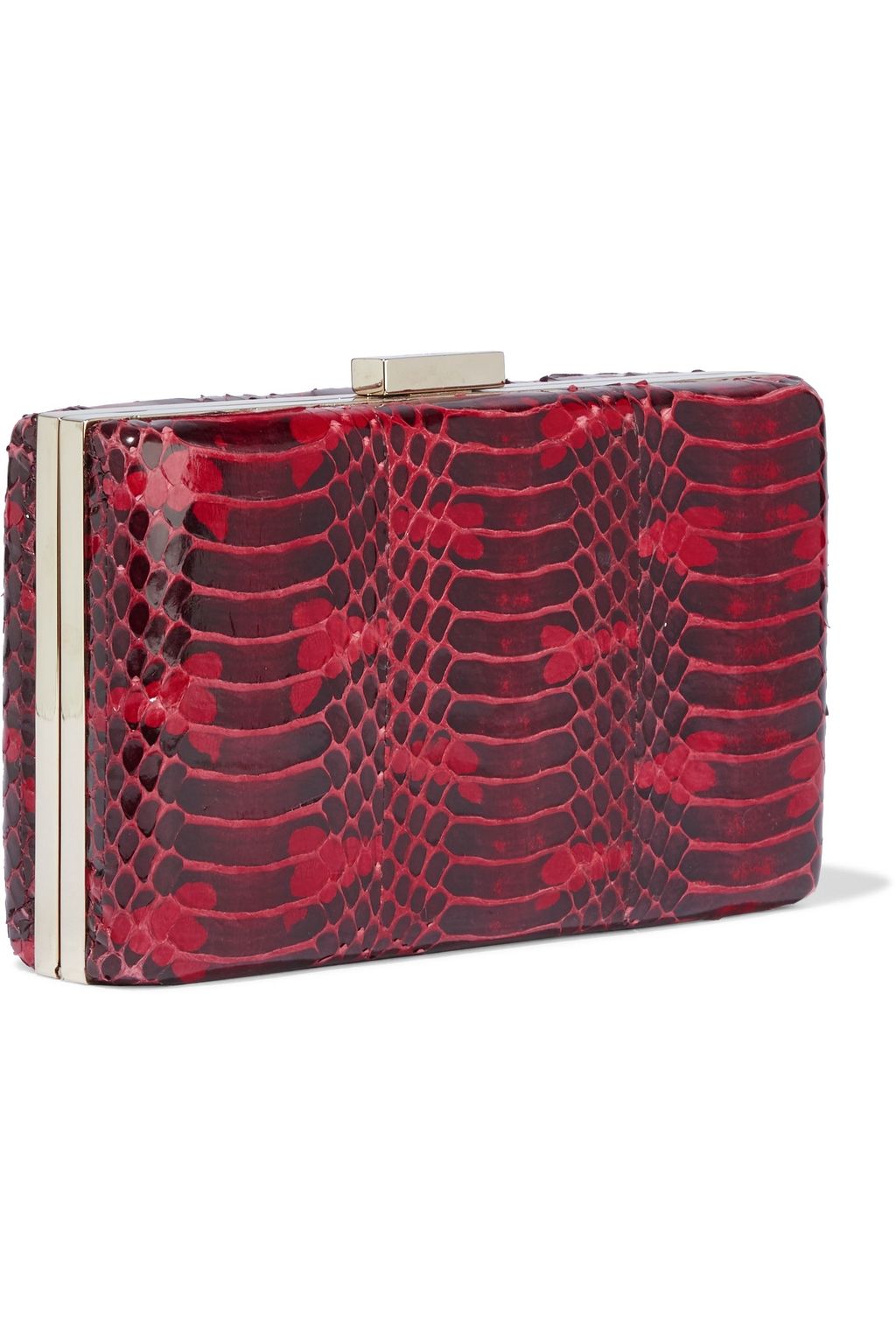 VALENTINO GARAVANI Snake-effect leather box clutch
