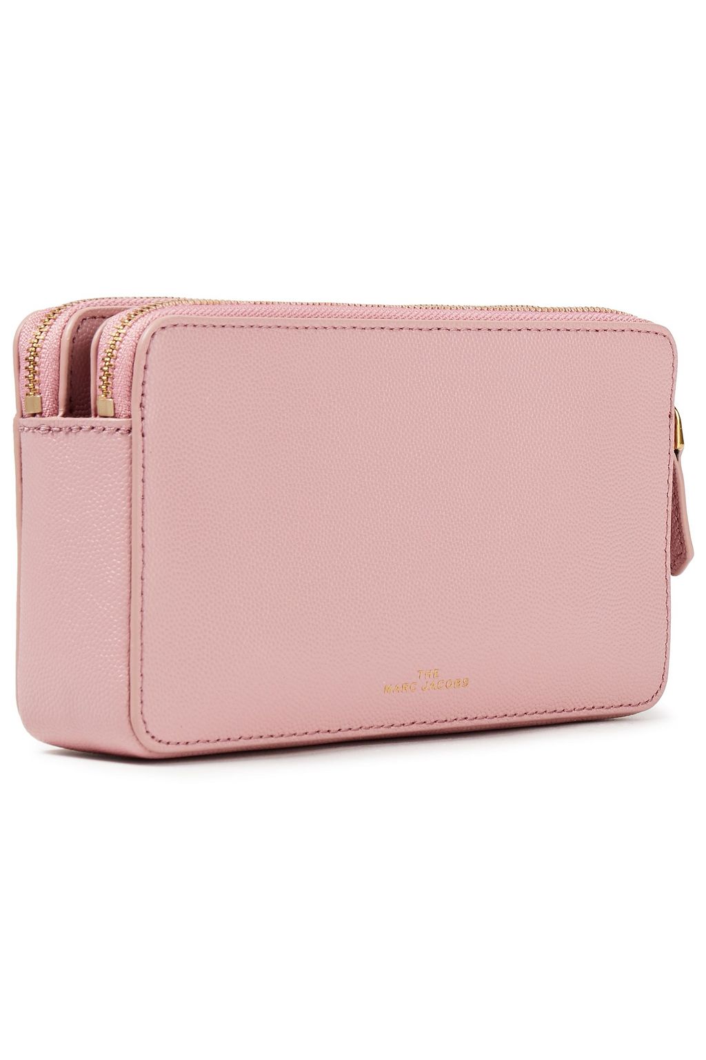 MARC JACOBS Appliquéd lizard-effect leather wallet