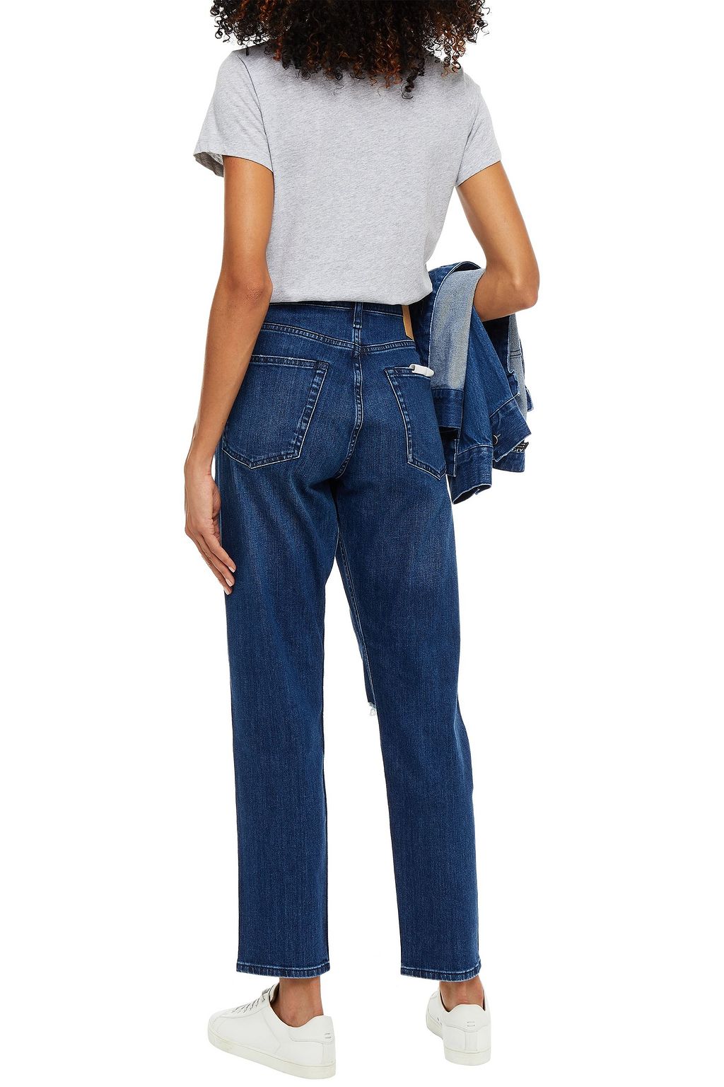 RAG & BONE Rosa distressed high-rise boyfriend jeans