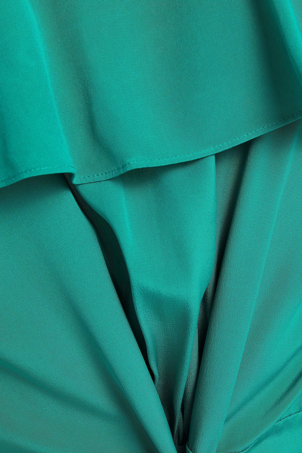 DIANE VON FURSTENBERG Maxikleid aus Crêpe de Chine aus Seide mit Rüschen