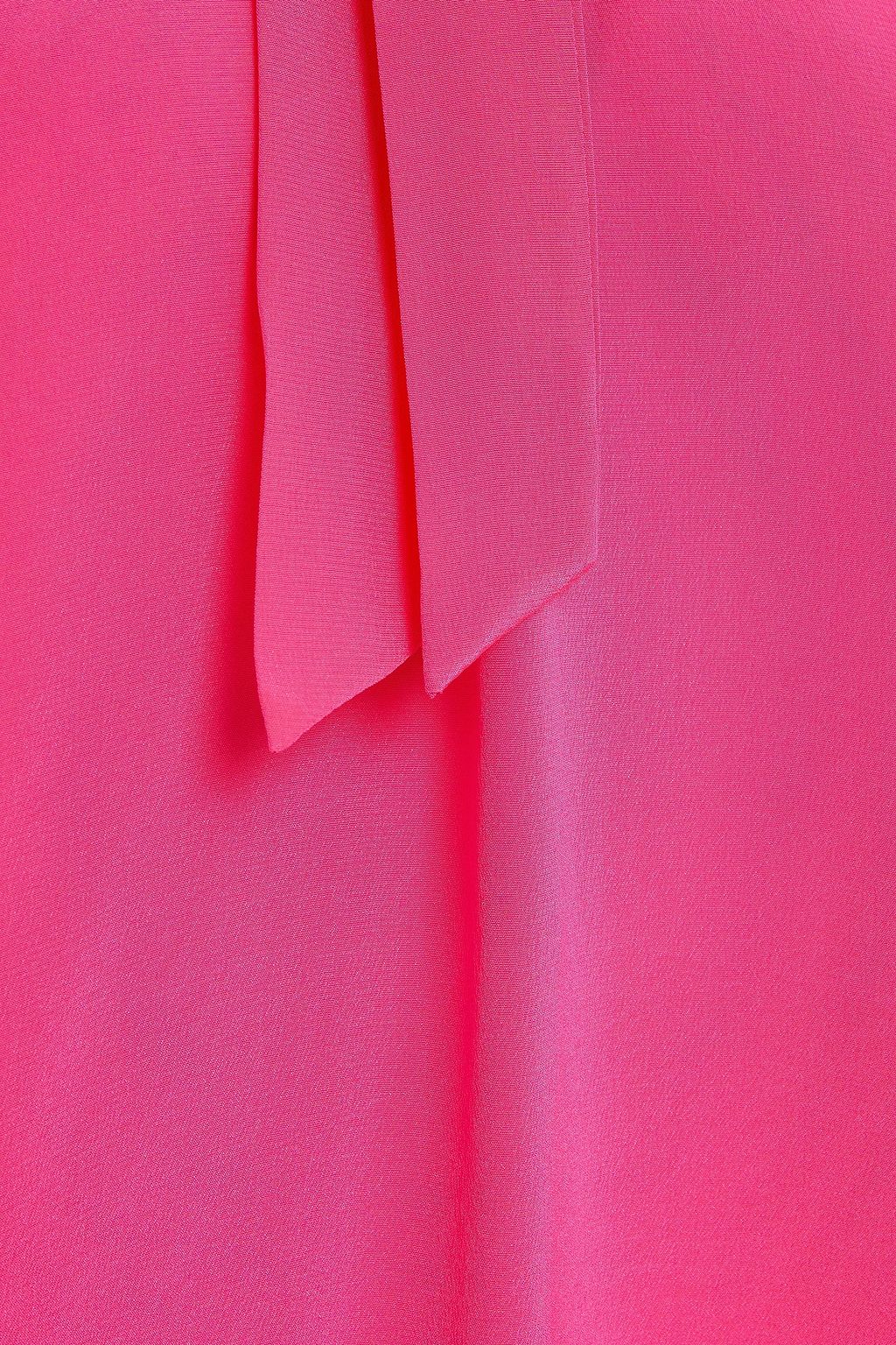 DIANE VON FURSTENBERG Lynn pussy-bow silk crepe de chine top