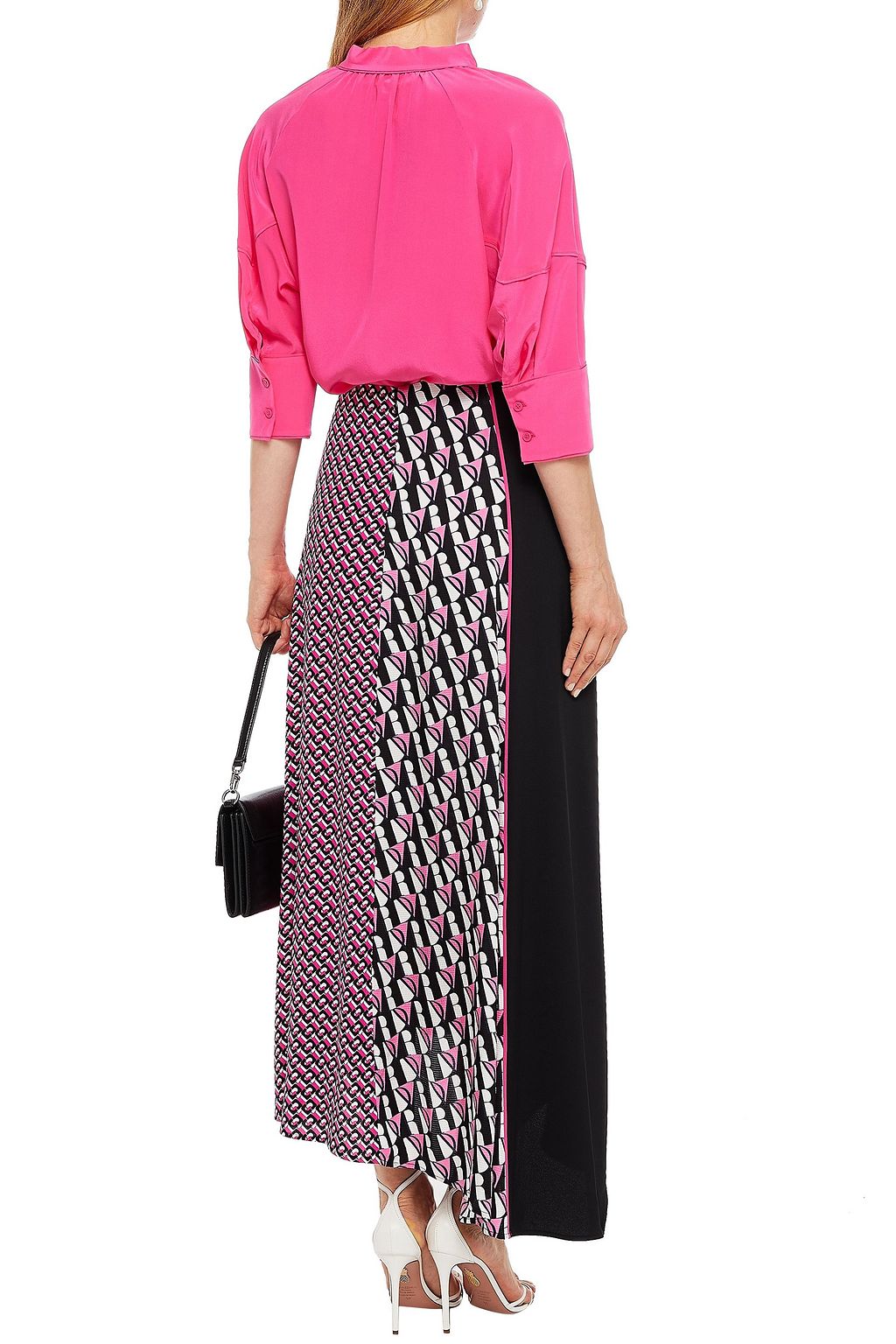 DIANE VON FURSTENBERG Lynn pussy-bow silk crepe de chine top