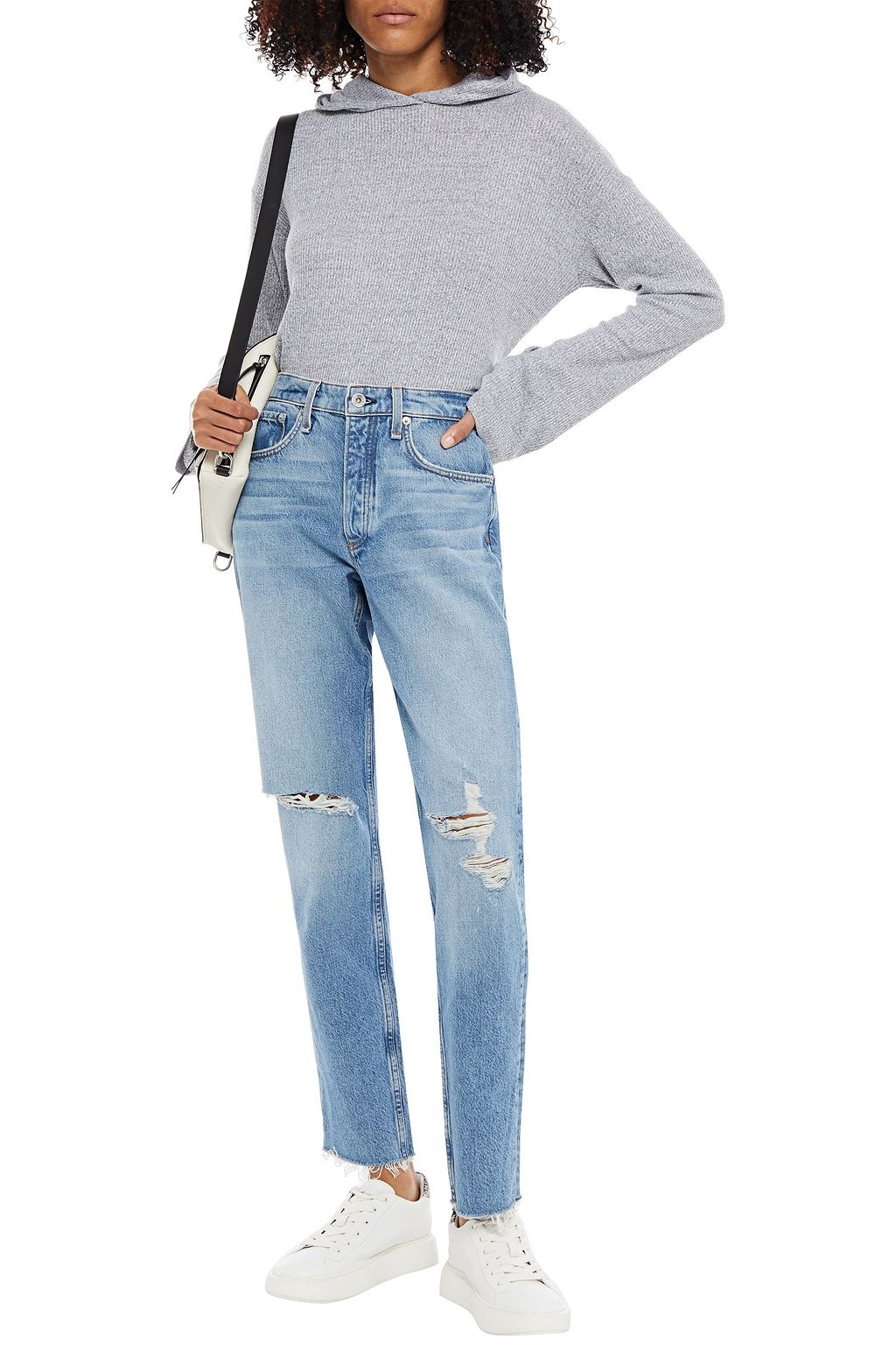 RAG & BONE Rosa distressed boyfriend jeans