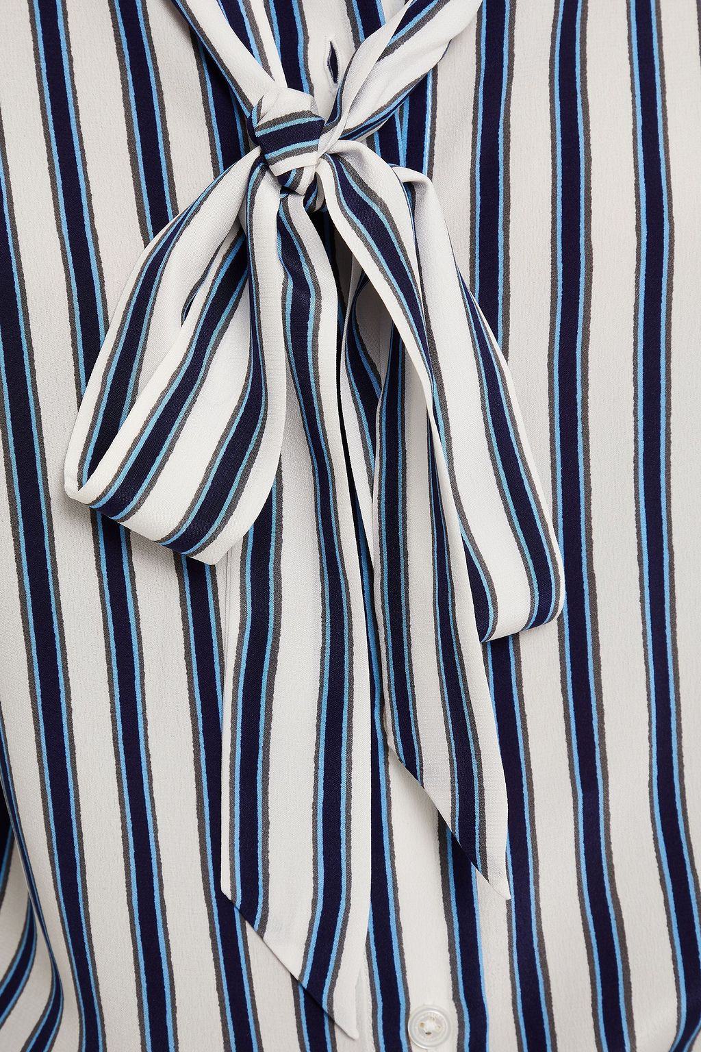 MARC JACOBS Striped silk crepe de chine shirt