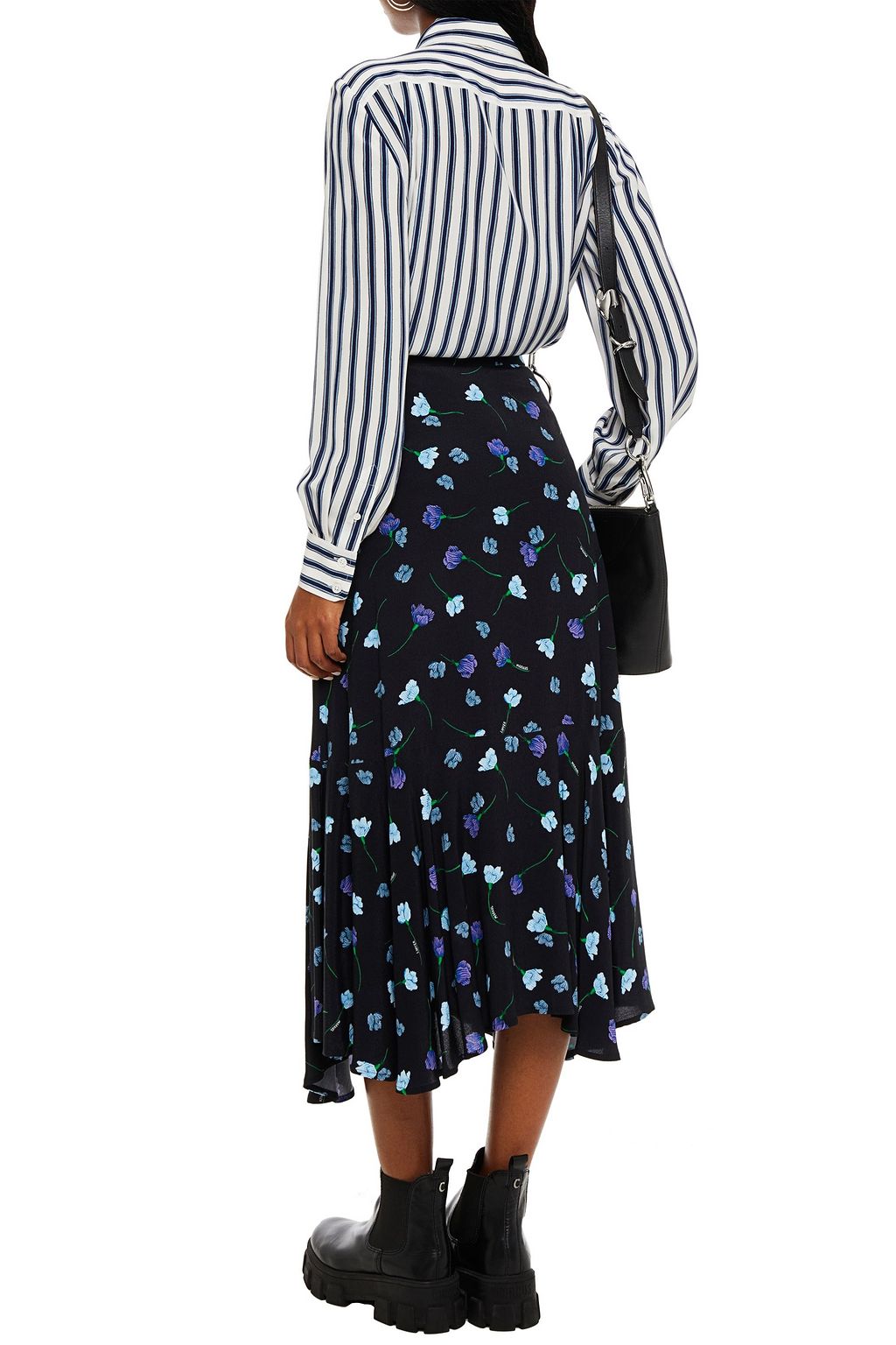 MARC JACOBS Striped silk crepe de chine shirt
